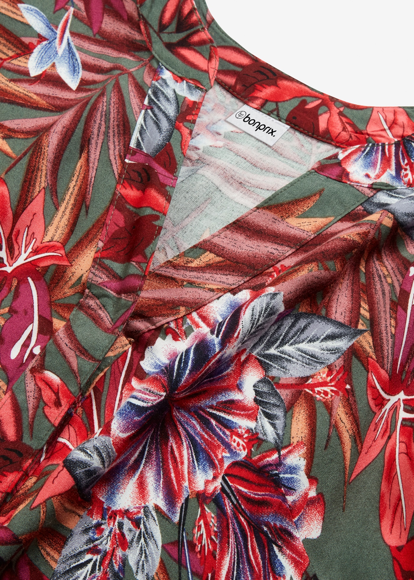 bonprix Maxikleid für Frühling und Sommer, aus Viskose, A-Linien-Passform