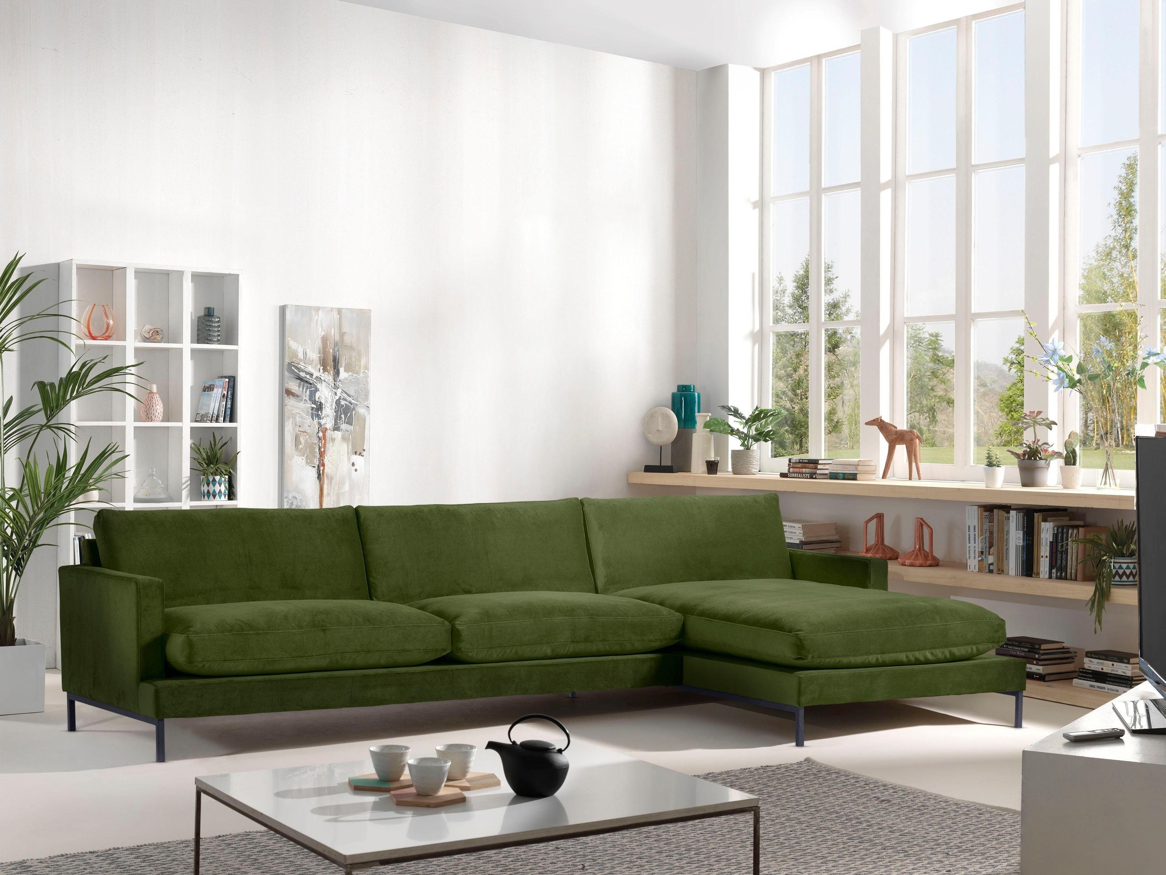 andas Ecksofa »Welland« Ecksofa »Welland« in Knautsch-Optik mit Metallfüssen