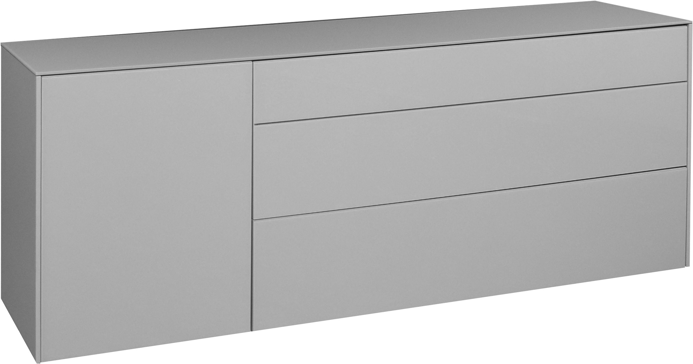 Image of Mäusbacher Lowboard "Imola" OTTOs Choice, Mäusbacher Lowboard, mit Glasfront und Glasoberplatte, 1 Schublade