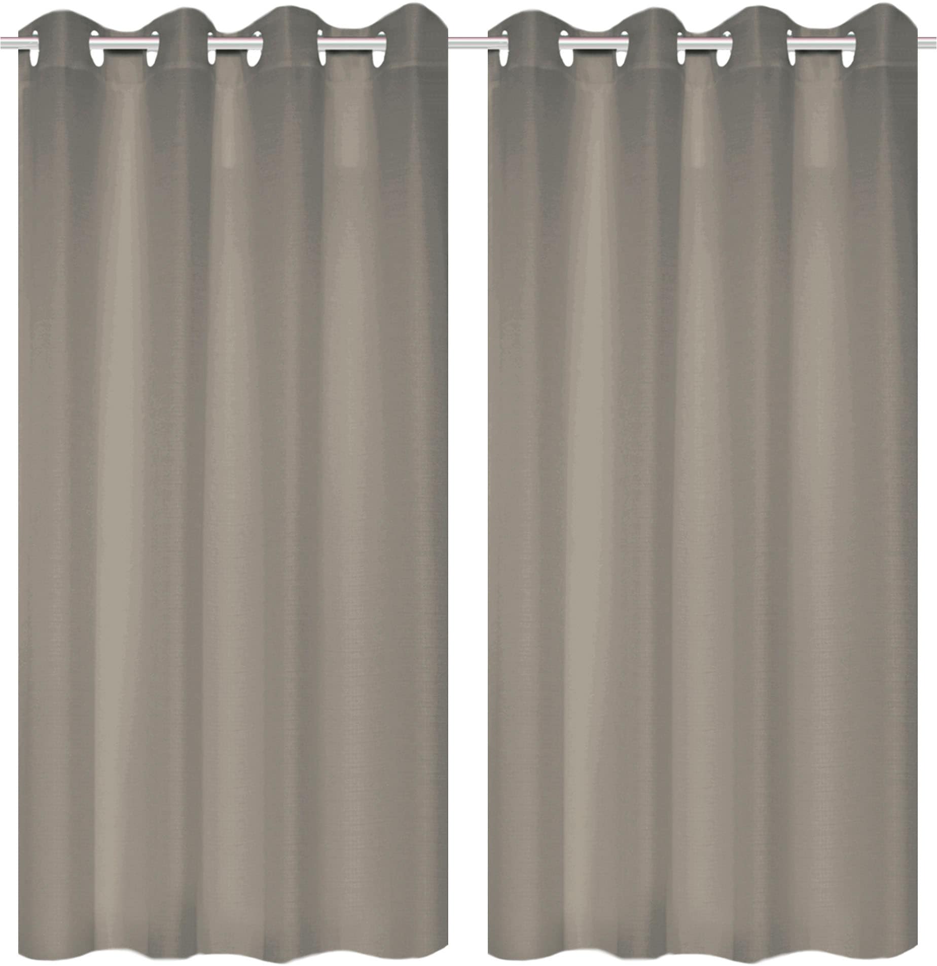 Home Basics Vorhang »BENOGA 2er SET« Ösen 2 Stk. tlg. SET, Ösenschal, Uni, Dekostruktur