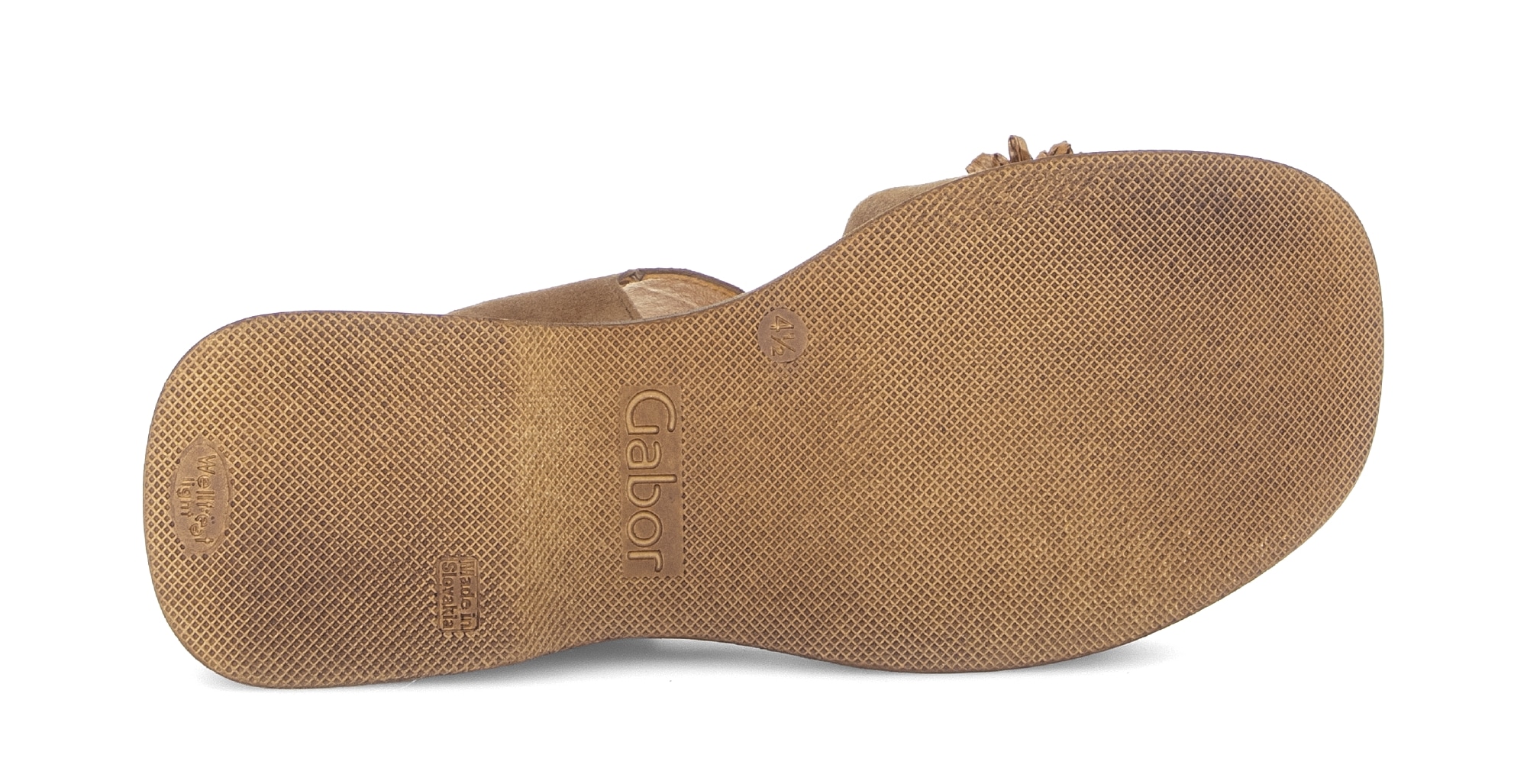 Gabor Sandalette  , Sommmerschuh mit Plateau und Absatz in Holzoptik