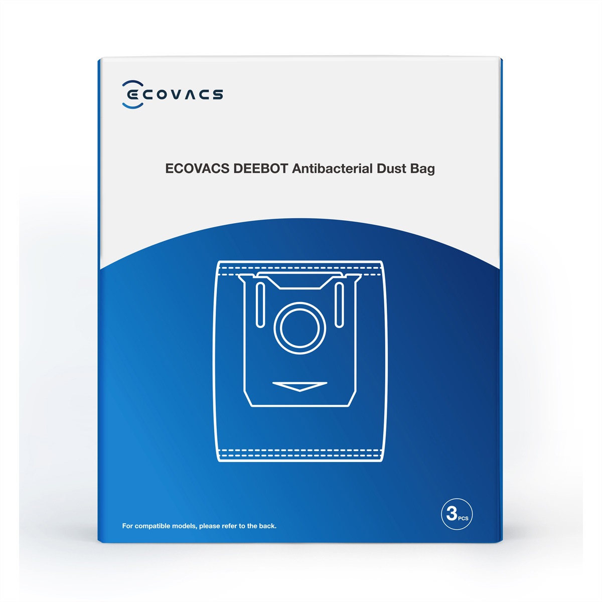 ECOVACS Zubehör Staubsauger-Roboter »Ecovacs Staubbeutel 3er Pack, zu X2 OMNI, X5 MINI, T30S/PRO, Deebot«