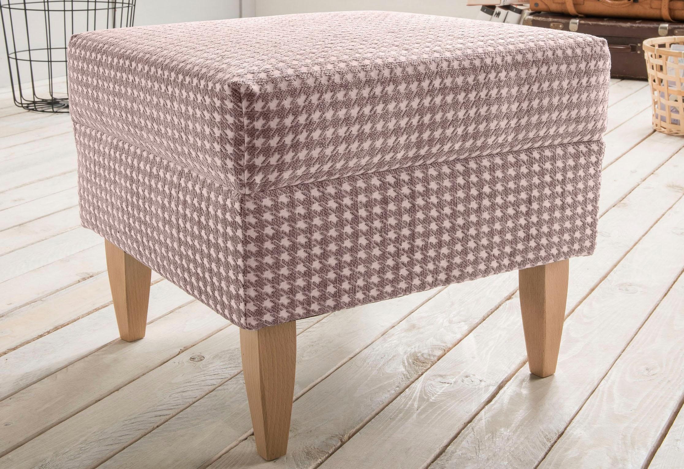 Image of Home affaire Hocker »Asino«, mit Hahnentritt-Bezug bei Ackermann Versand Schweiz