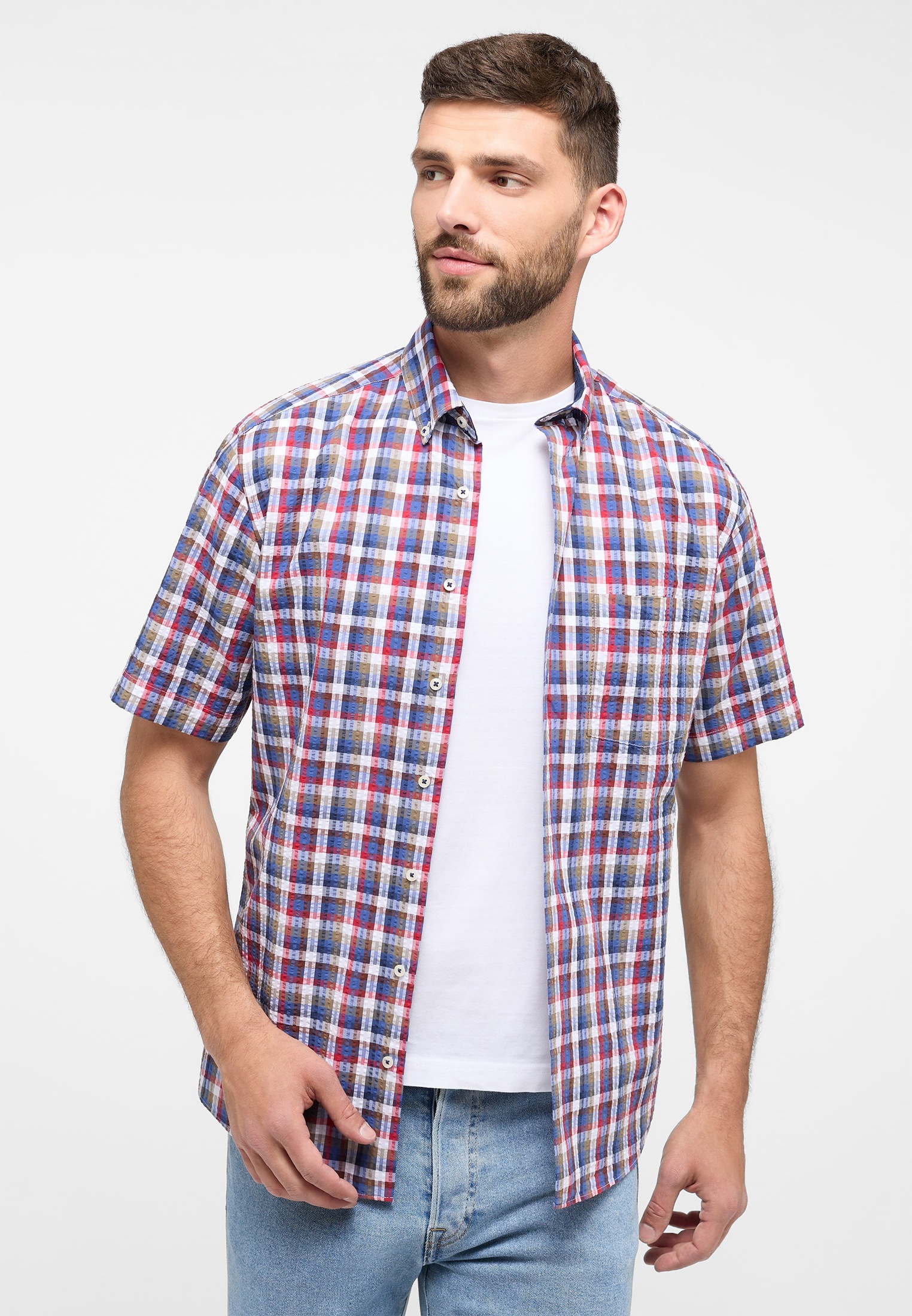Image of Eterna Kurzarmhemd "MODERN FIT"