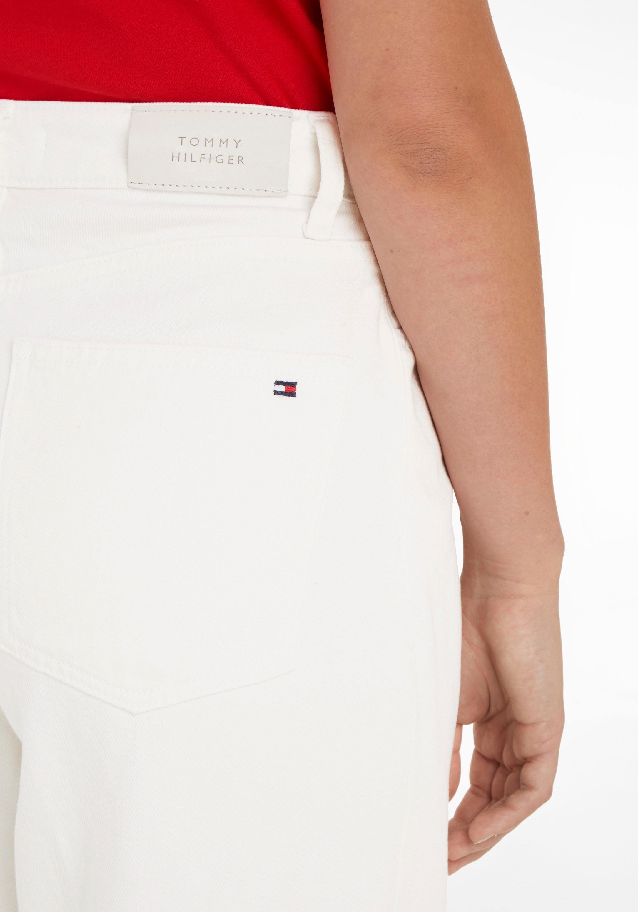 ♕ Tommy Hilfiger Weite Jeans »WIDE LEG HW SOFT CLR«, mit Tommy Hilfiger  Logo-Badge versandkostenfrei auf