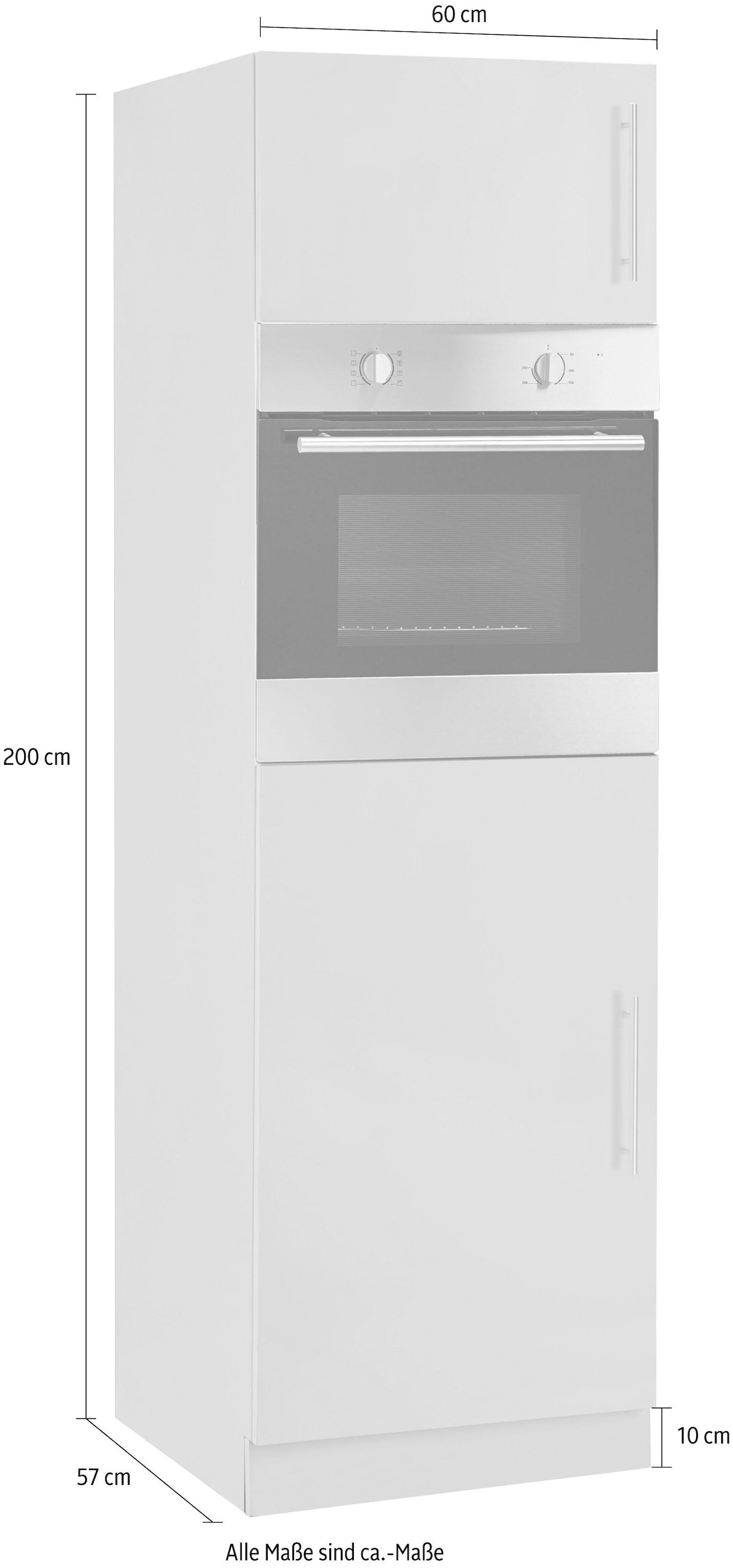 wiho Küchen Backofen/Kühlumbauschrank »Cali«, 60 cm breit