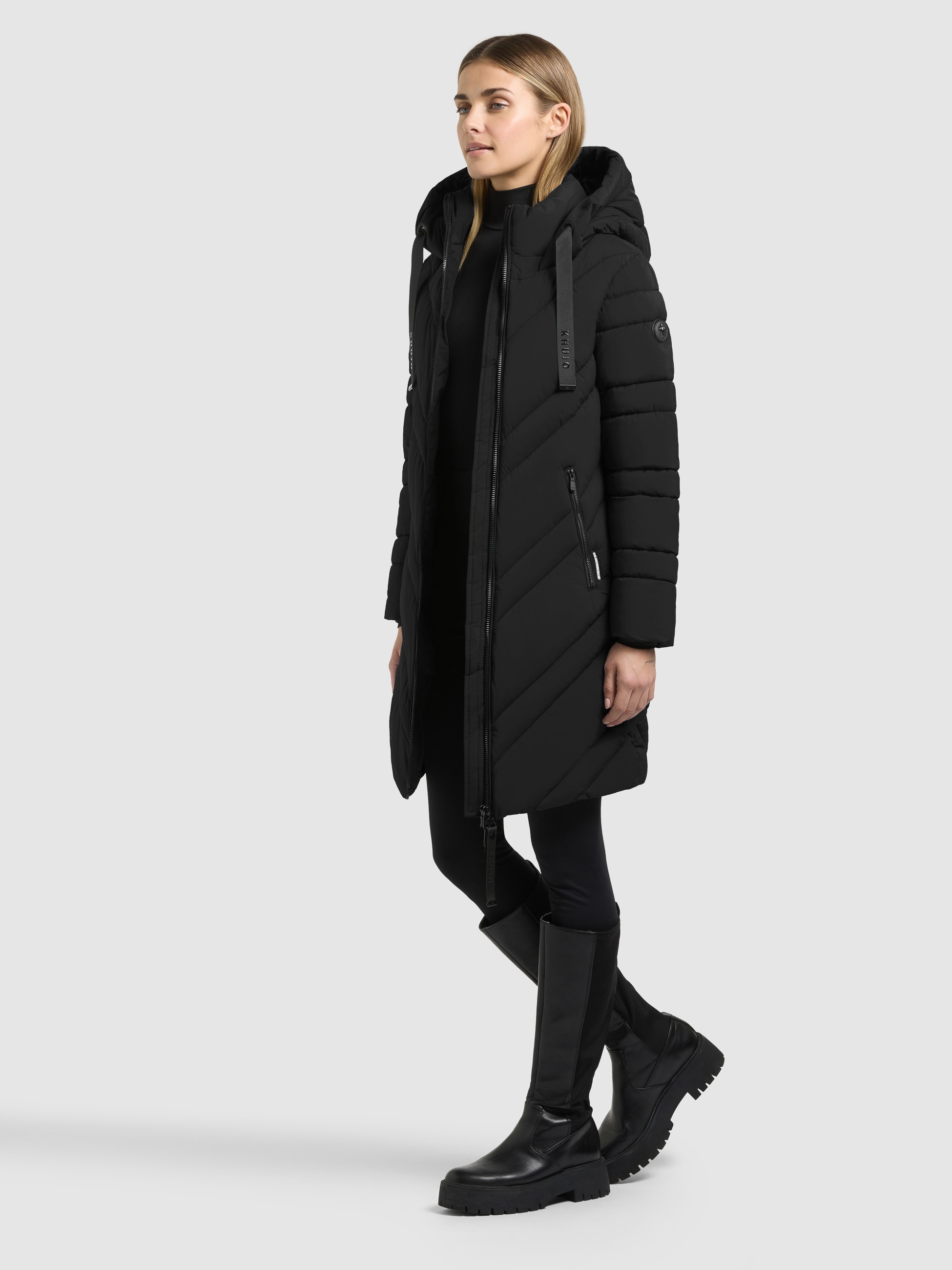 khujo Steppmantel »TABY2« Taschenbeutel mit Fleece