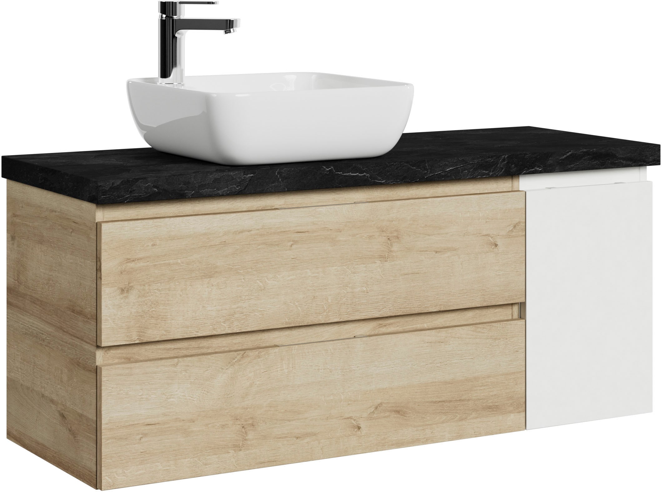 Image of Saphir Waschtisch "Serie 4035" 118 cm mit Keramik-Aufsatzbecken und Waschtischplatte