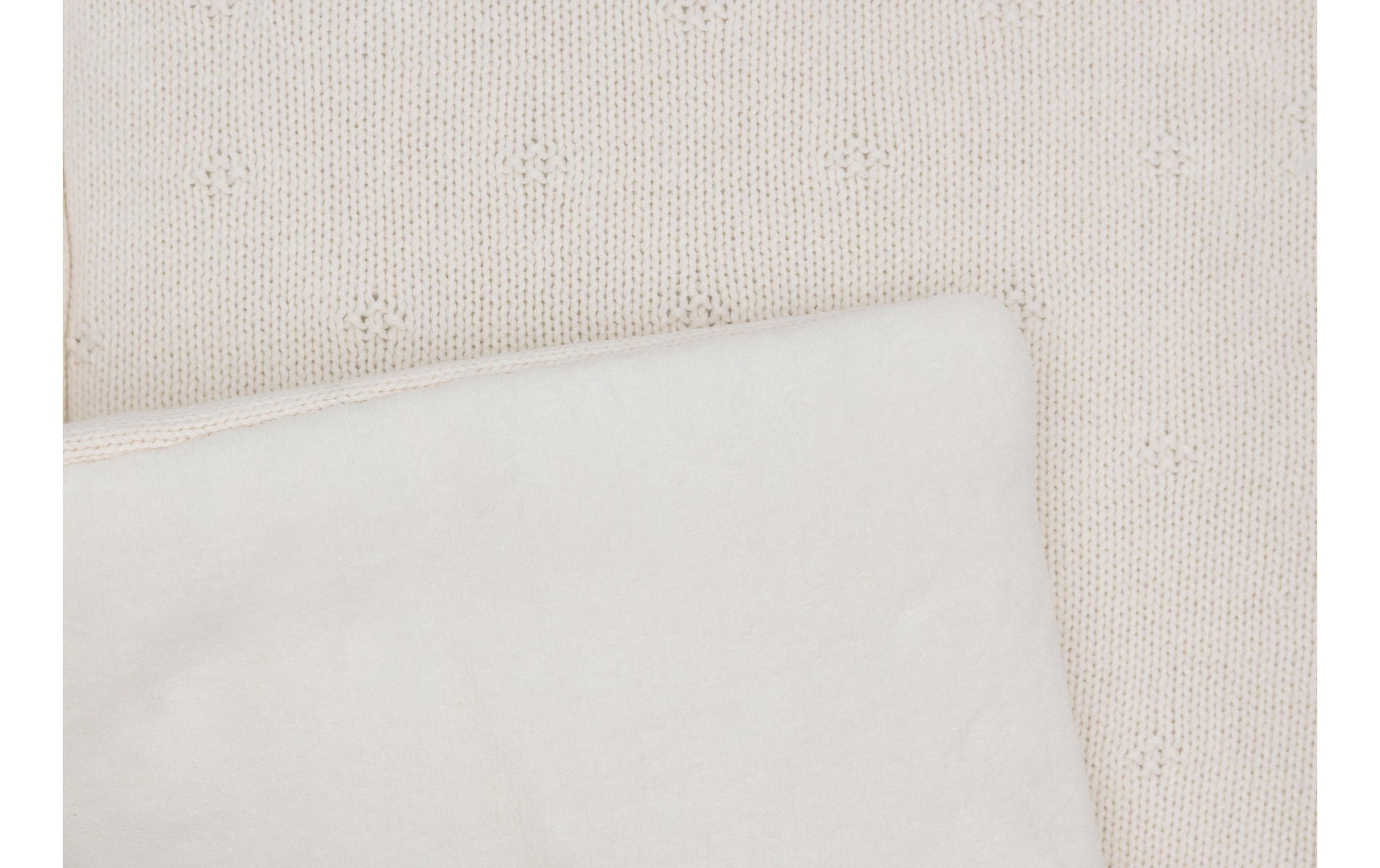 Jollein Krabbeldecke »Cosy Knit Ivory 75 x 95 cm«