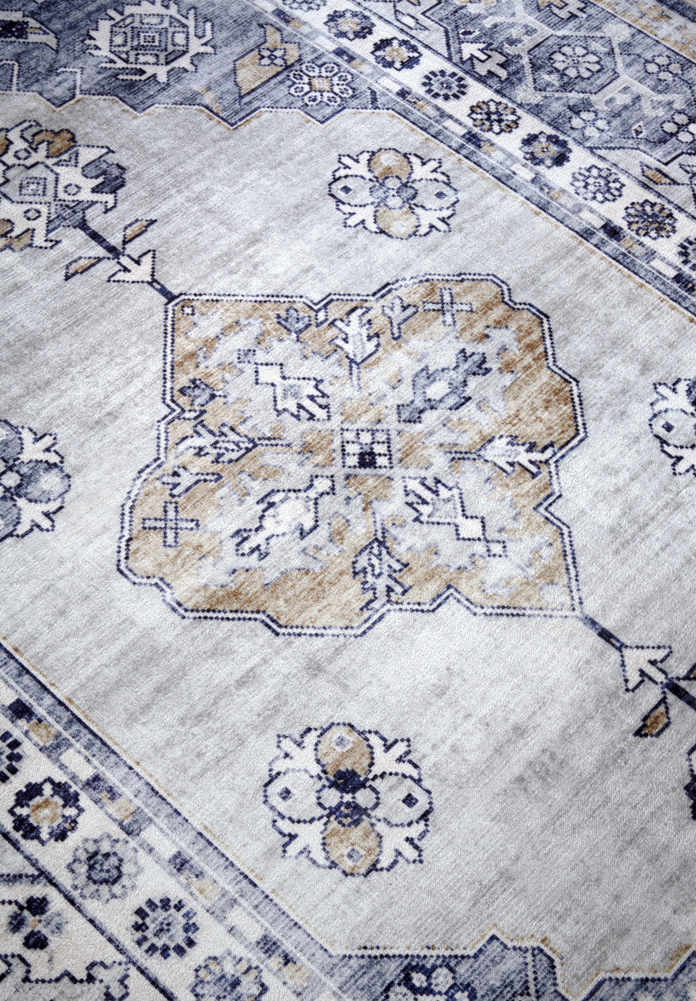 HANSE Home Teppich »Meridiem«, rechteckig, 5 mm Höhe, Kurzflor, Anti Rutsch, Orient, Vintage, Klassisch, Wohnzimmer, Flur