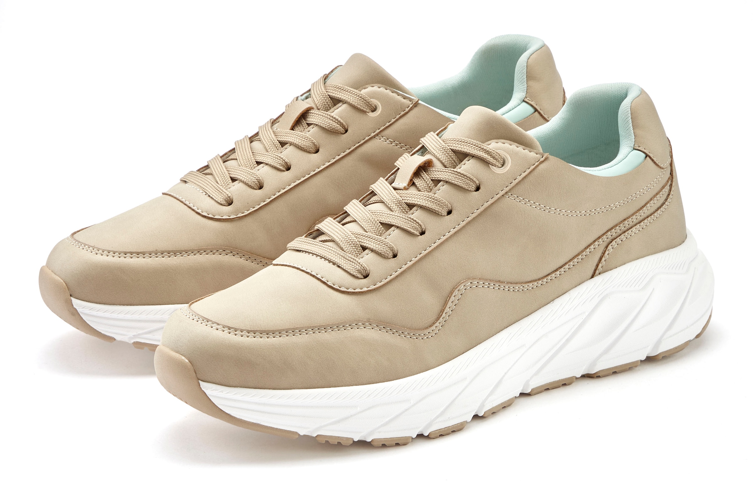 Image of John Devin Sneaker "Schnürschuh, Freizeitschuh, Schnürhalbschuh, Halbschuh, Turnschuh" mit kontrastfarbenem Innenfutter Unisex VEGAN