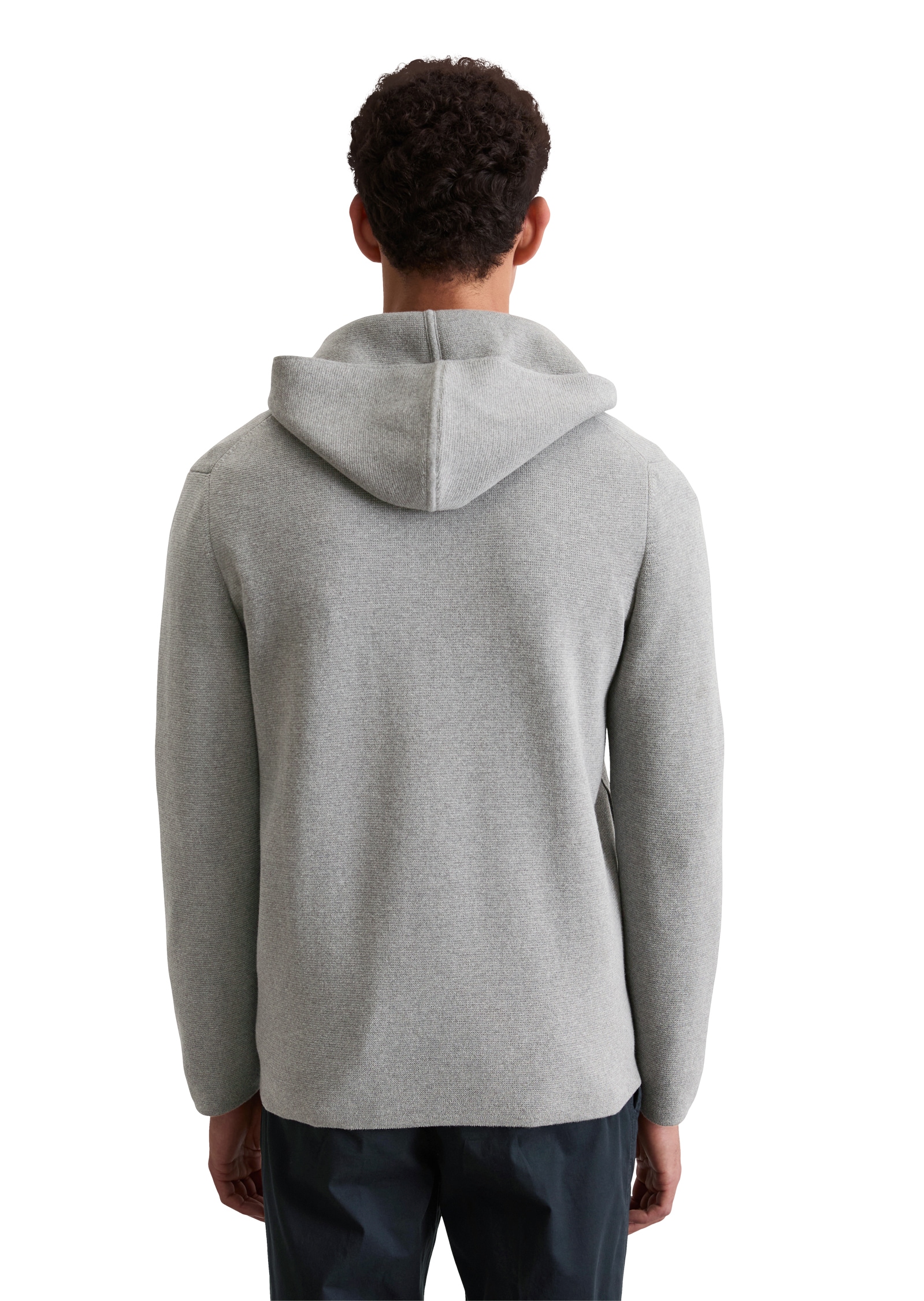 Marc O'Polo Kapuzenstrickjacke, mit Zwei-Wege-Reissverschluss