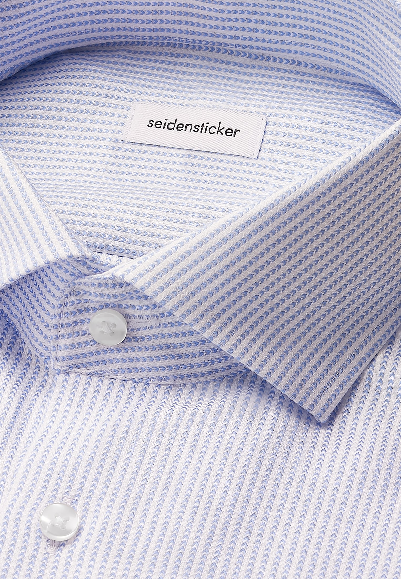 seidensticker Businesshemd »Schwarze Rose« Shaped 1/1 Kentkragen Struktur