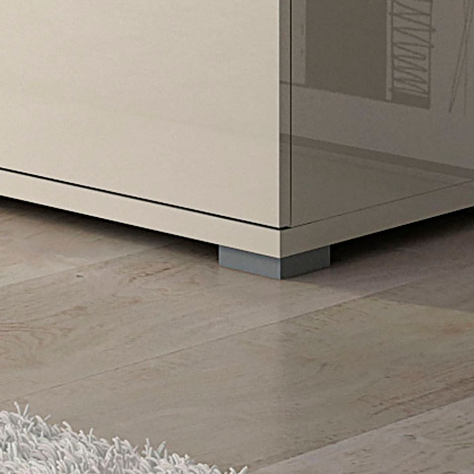 Places of Style Highboard »Piano Vitrine«, UV lackiert, Soft-Close Funktion