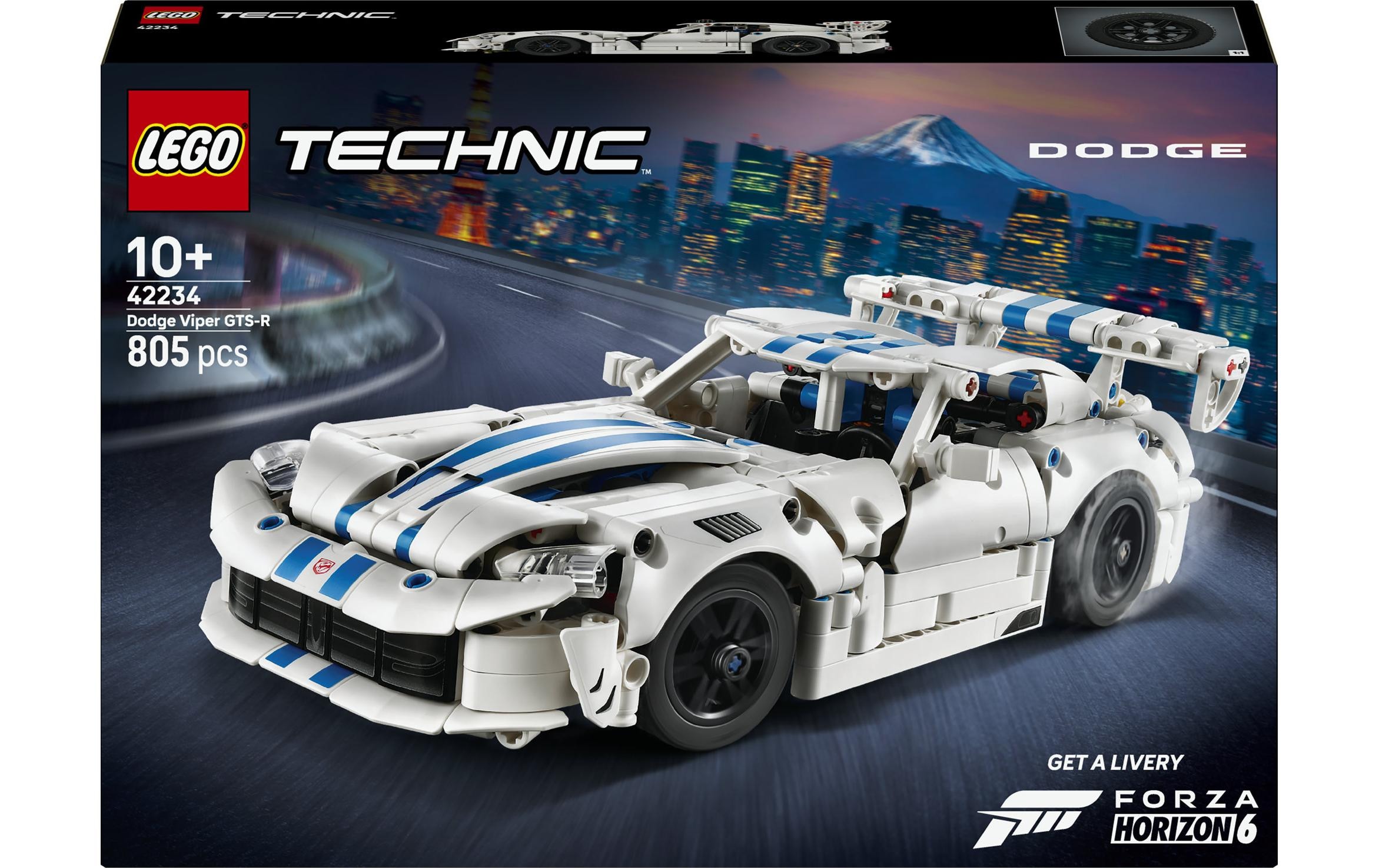 LEGO® Pions de construction »Dodge Viper GTS-R Sportwagen (42234), LEGO Technic« fabriqué en Europe