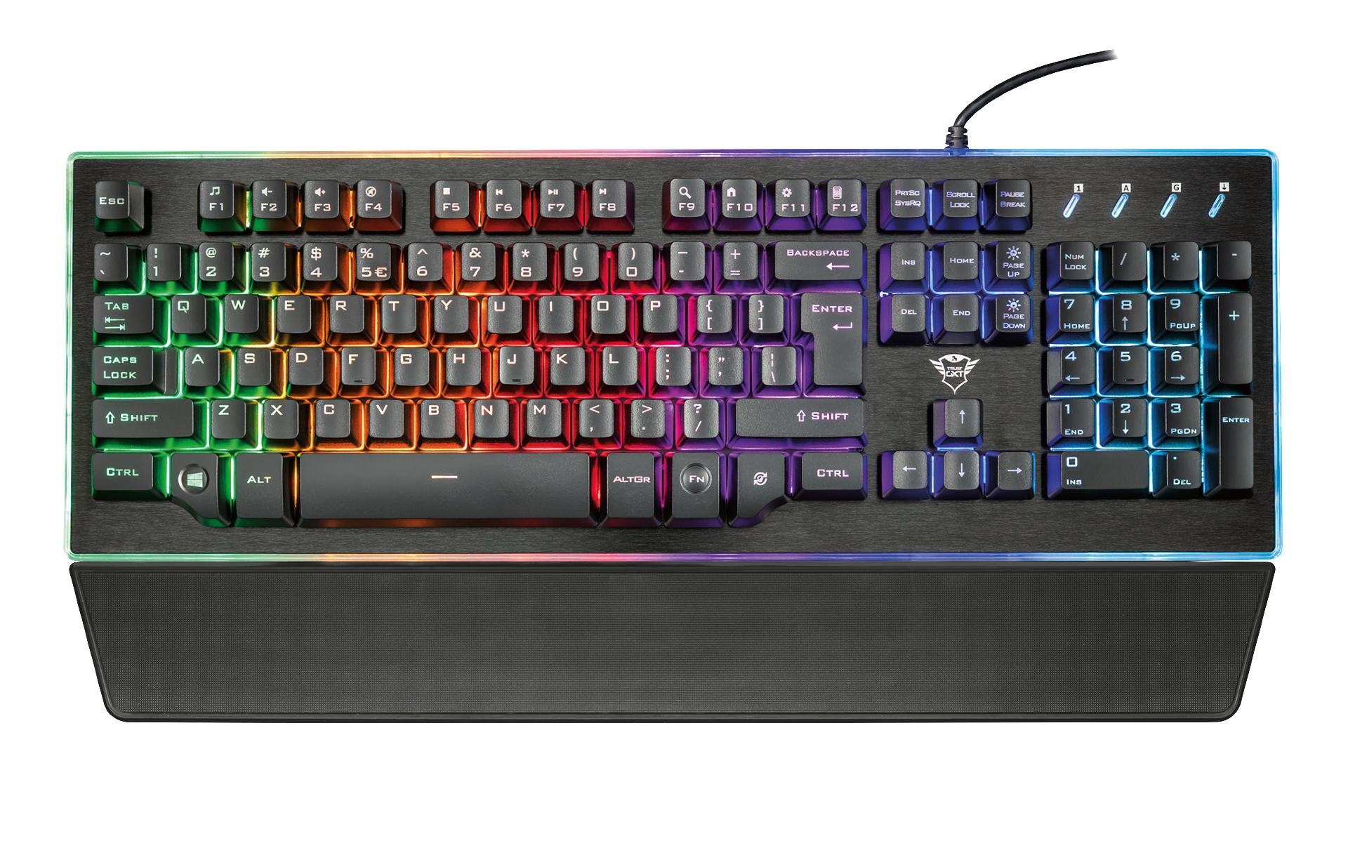 Trust Gaming-Tastatur »GXT 860 Thura CH-Layout«, (Ziffernblock)