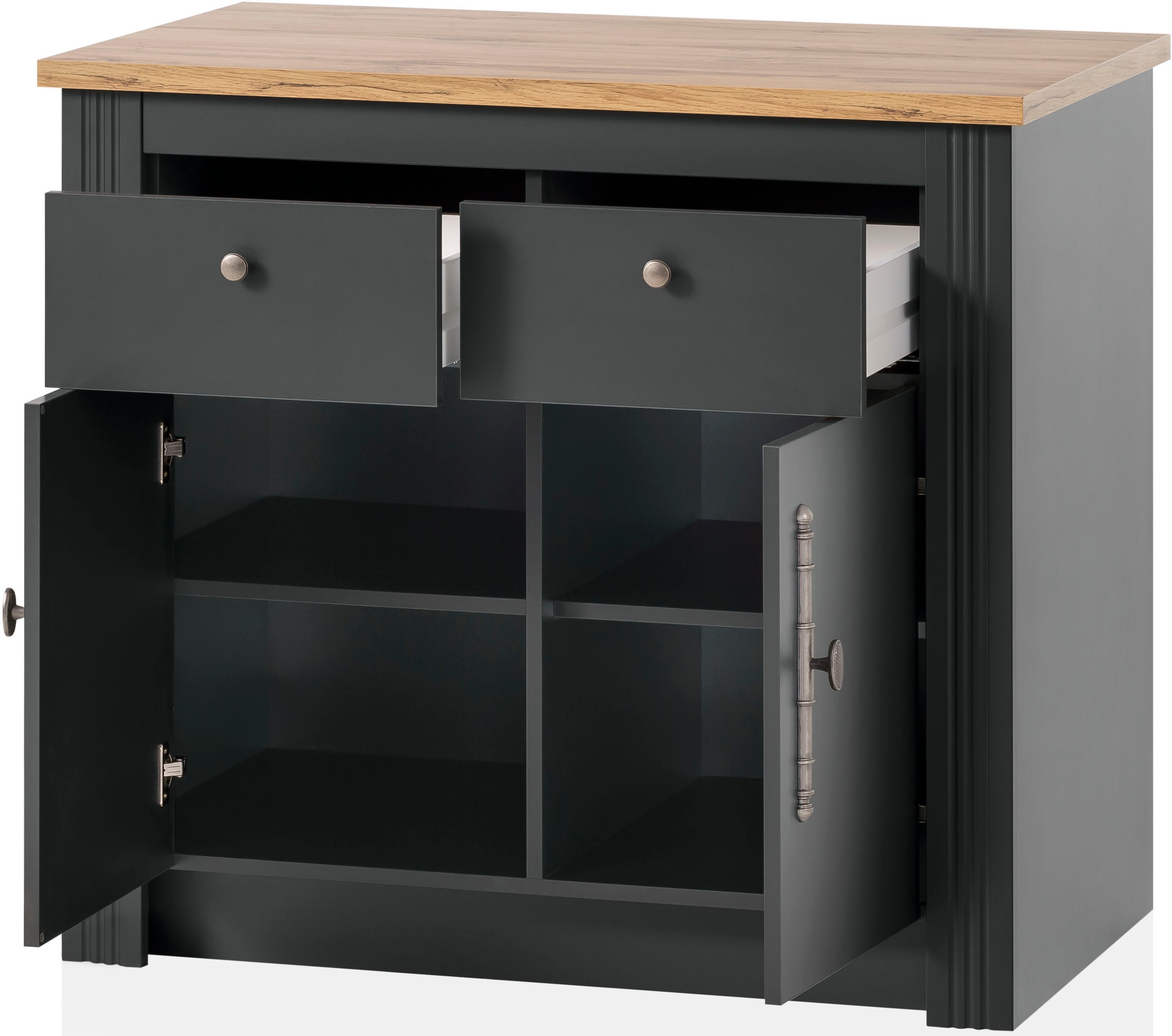 GOODproduct Küche »KS-Westminster« Breite 366 cm, ohne E-Geräte