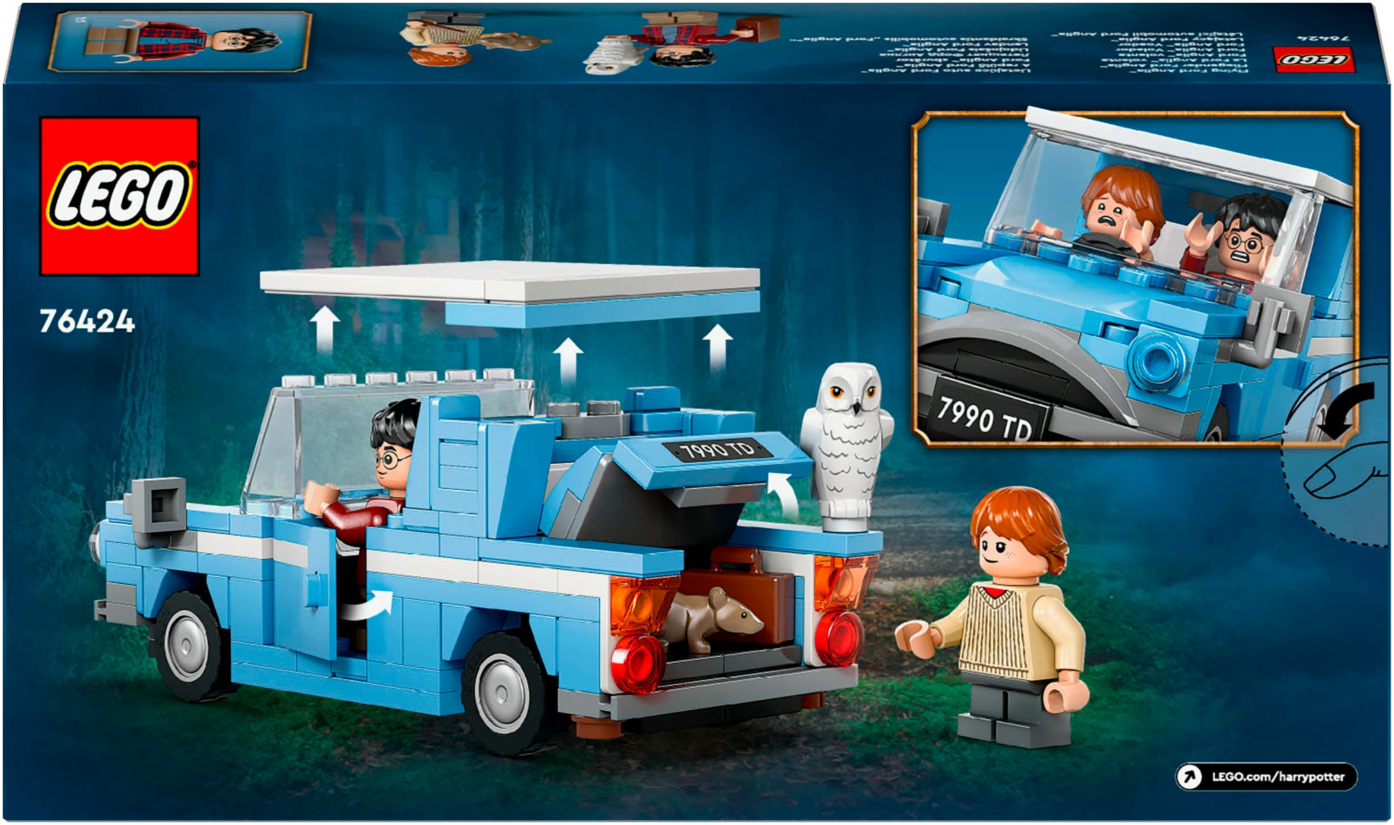 LEGO® Konstruktionsspielsteine »Fliegender Ford Anglia™ (76424), LEGO® Harry Potter™« Made in Europe