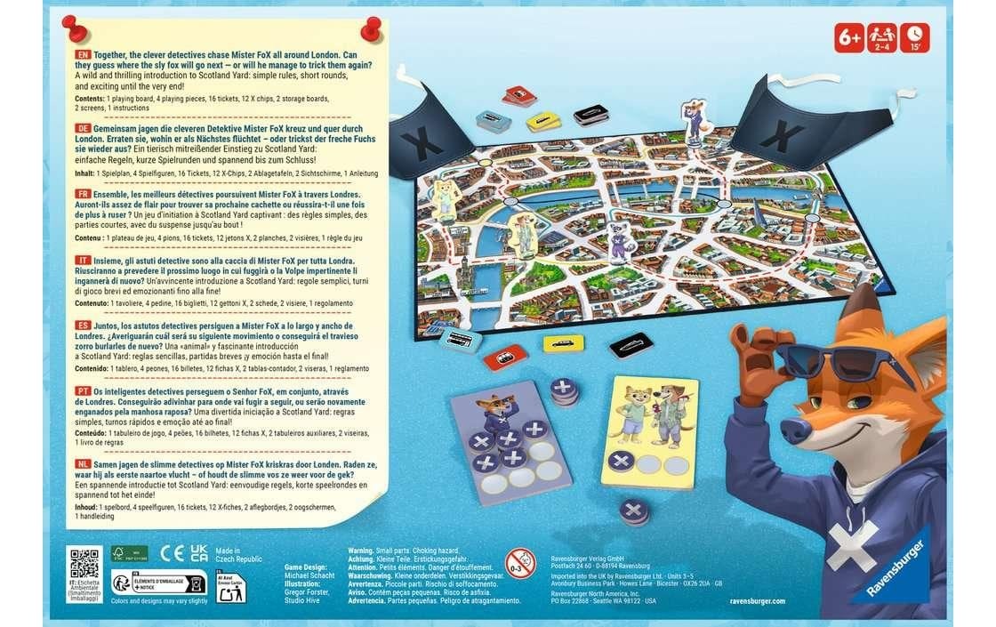 Ravensburger Spiel »Scotland Yard Junior D/F/I/NL/EN/E«, (1 tlg.)