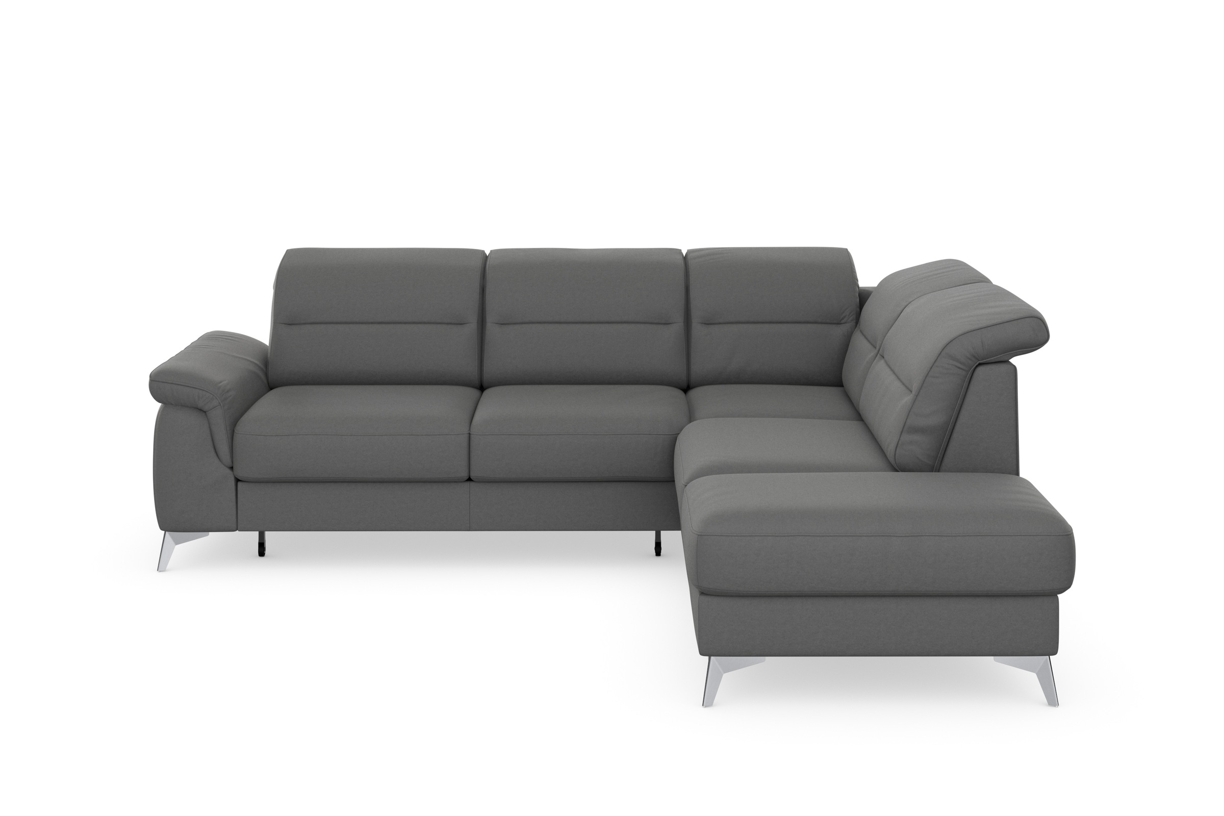 sit&more Ecksofa »Sinatra L-Form«, mit Ottomane, optional mit Kopfteilverstellung und Armteilfunktion
