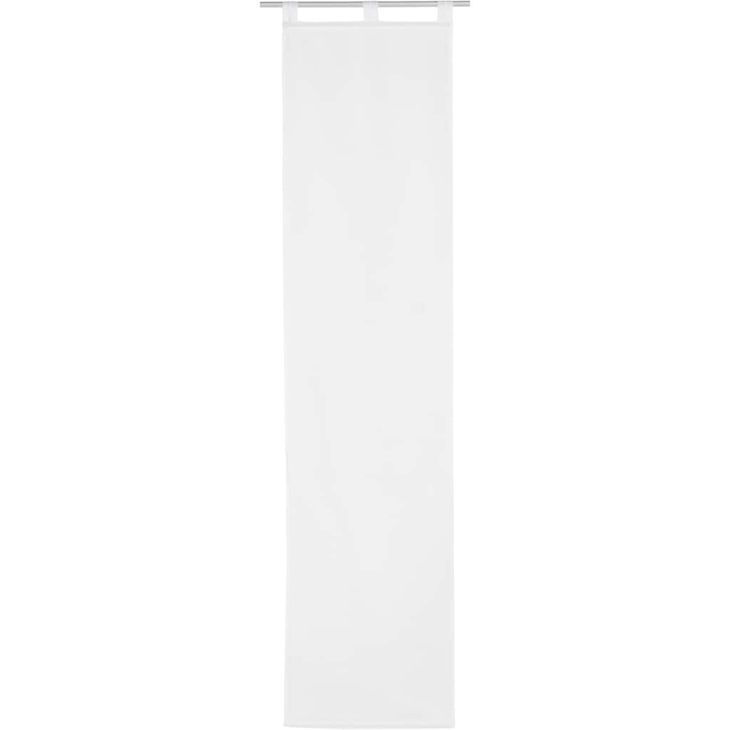my home Schiebegardine »Xanten«, (2 St.), 2-er Set, inkl. Beschwerungsstangen, transparent, Breite: 57 cm