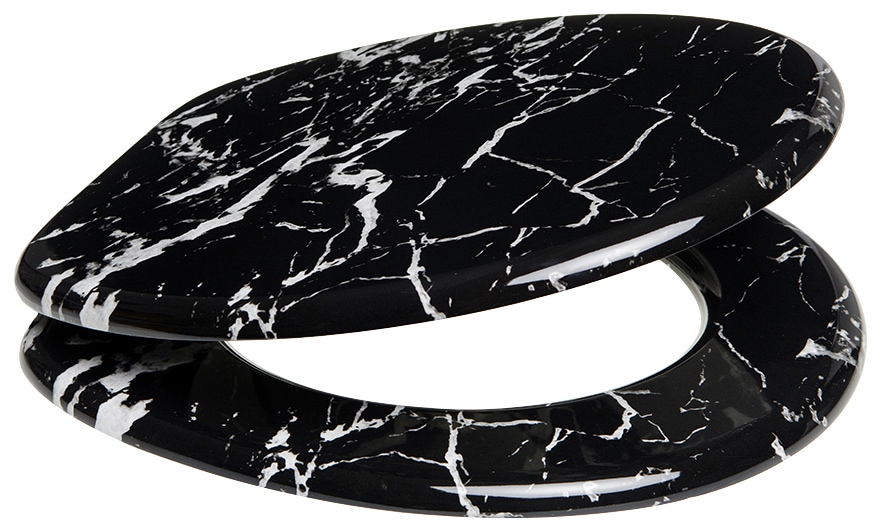 Sanilo WC-Sitz »Marmor Schwarz«