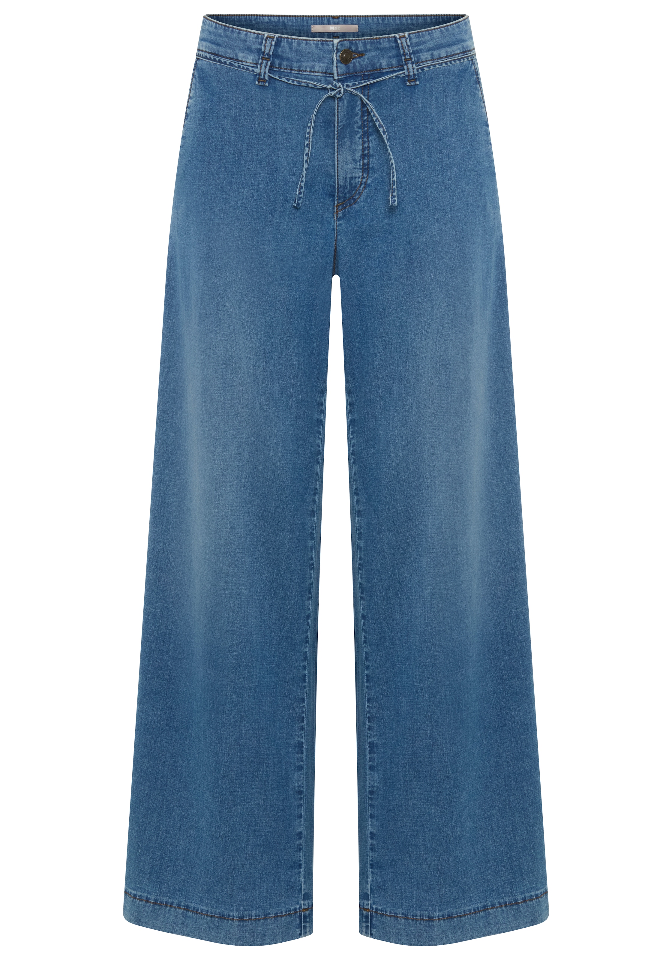 MAC Jeans large »WENDY« avec ceinture nouée en denim