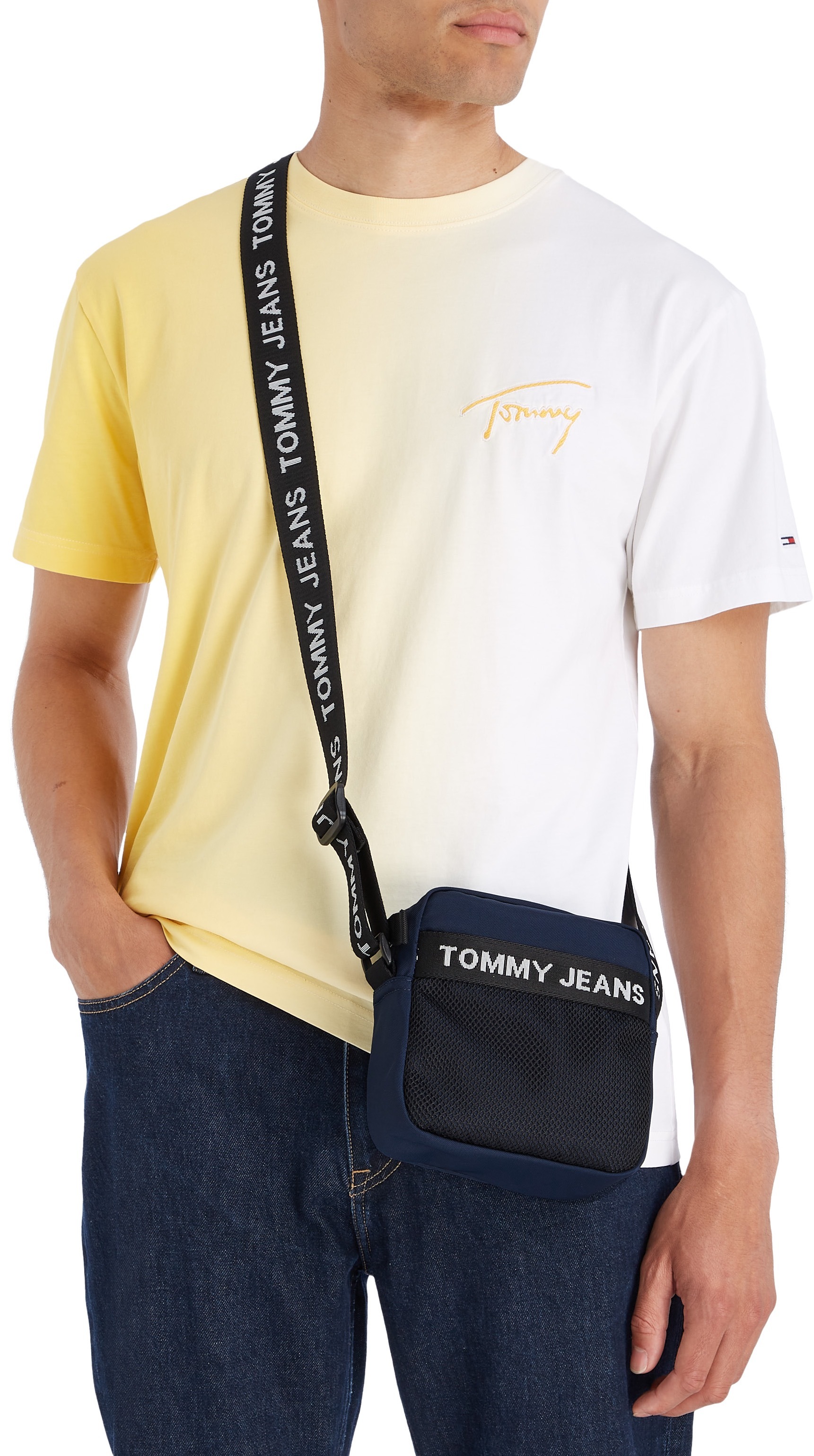 Tommy Jeans Mini Bag »TJM ESSENTIAL SQUARE REPORTER«, kleine Umhängetasche