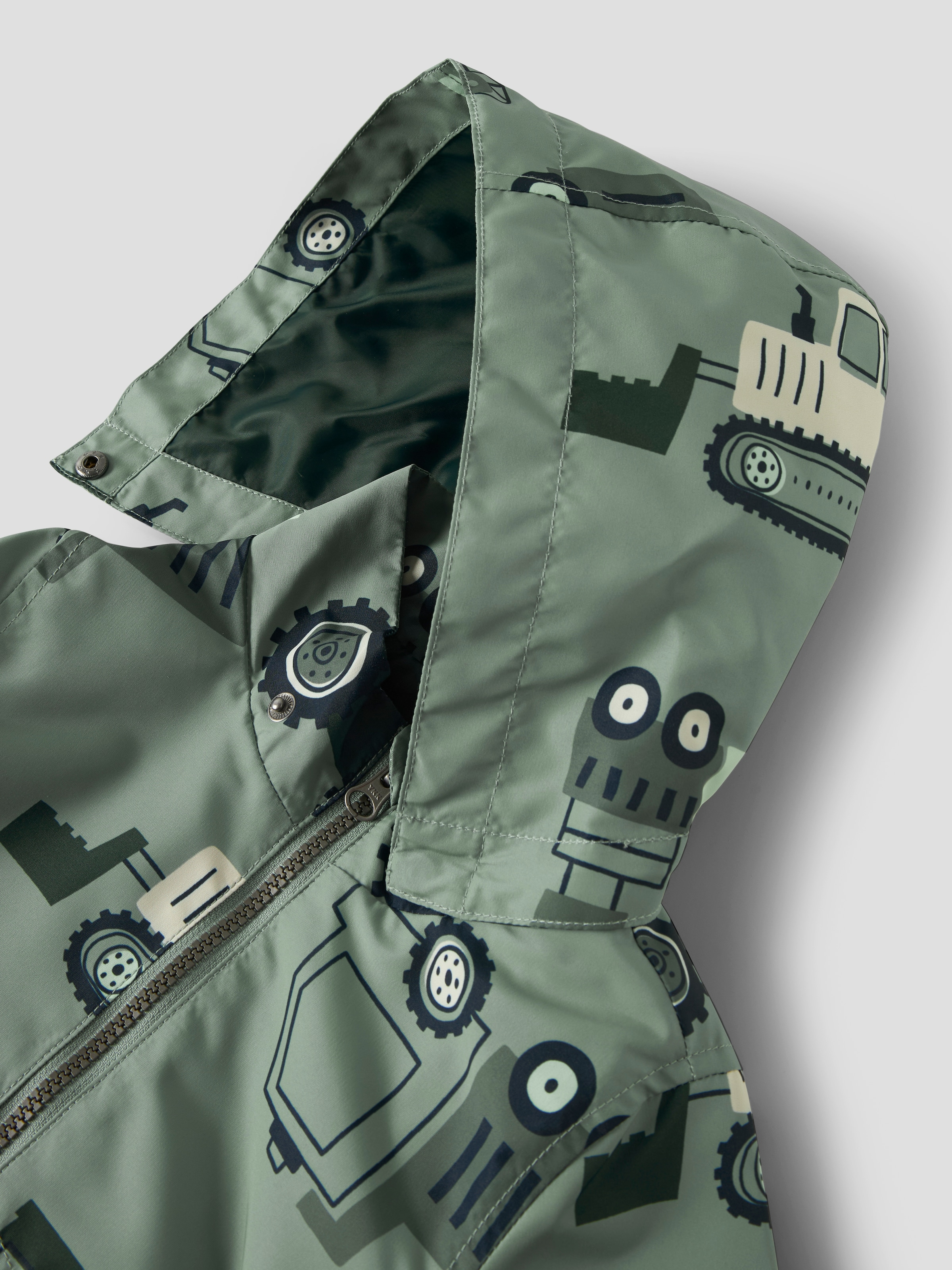 Name It Veste d'extérieur »NMMMAX JACKET LI AOP NOOS« mit Kapuze reflektierende Details, wasserabweisend