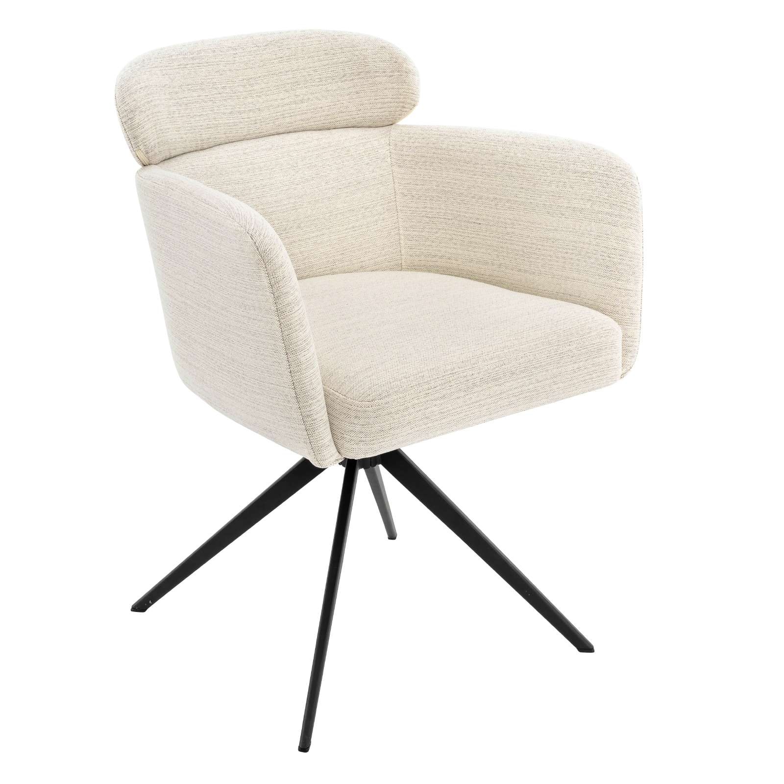GOODproduct Esszimmerstuhl »Isarco« () 2 Stk.360° Auto Rückkehr, gepolsterte Rückenlehne, Armlehne und Sitzfläche