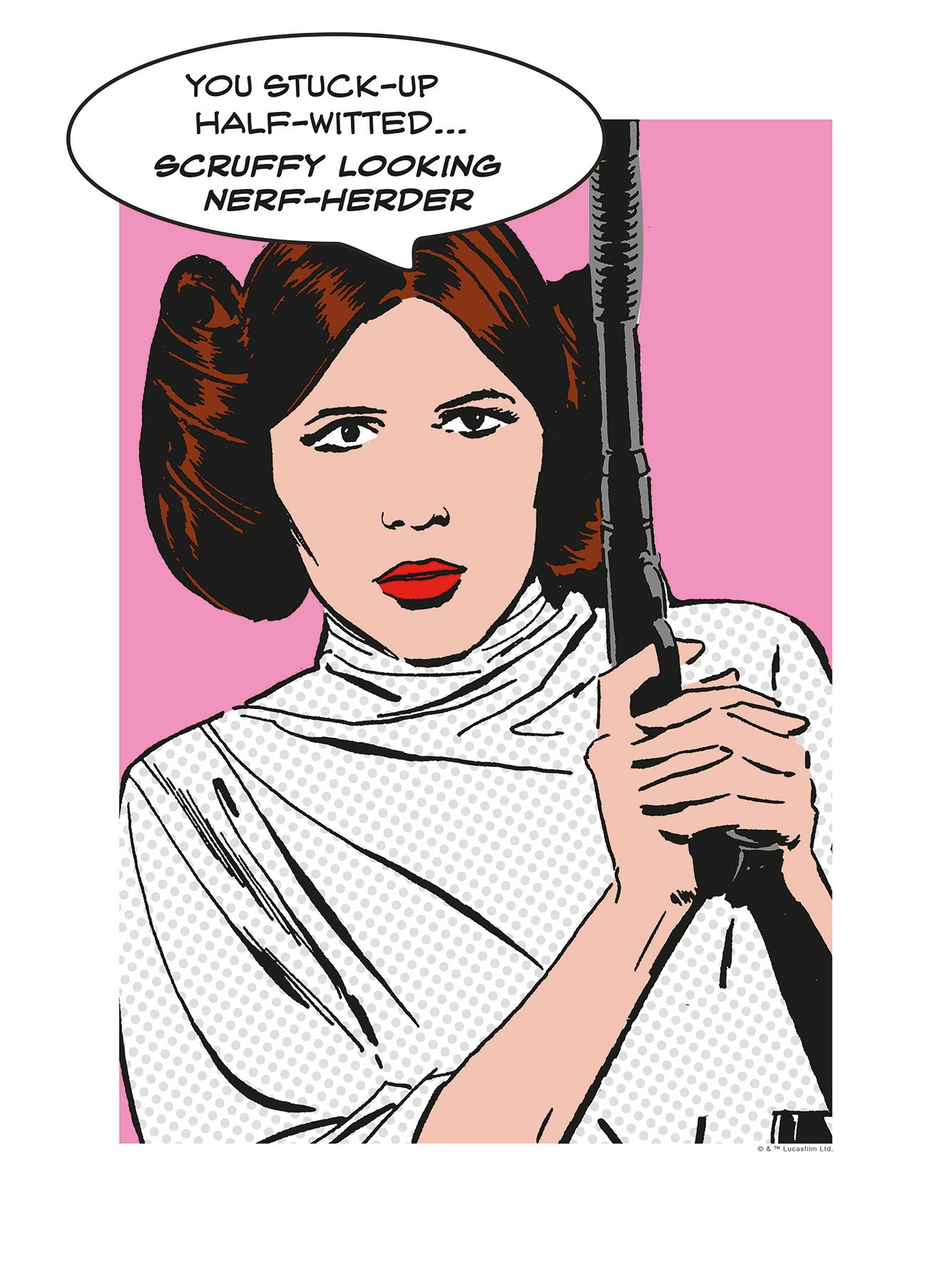 Poster »Star Wars Classic Comic Quote Leia«, Star Wars, (1 St.), Kinderzimmer,...