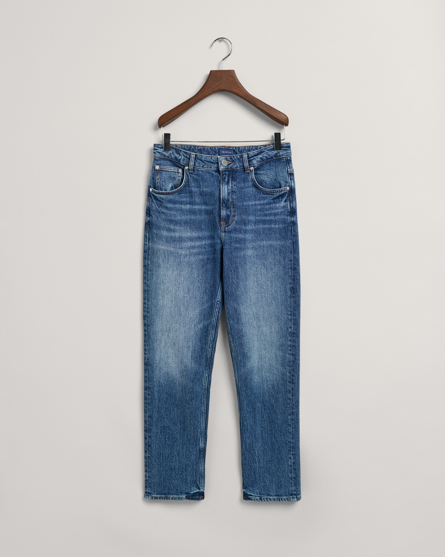 Gant Straight-Jeans »STRAIGHT CROPPED JEANS«, Verkürzte Jeans mit geradem Bein