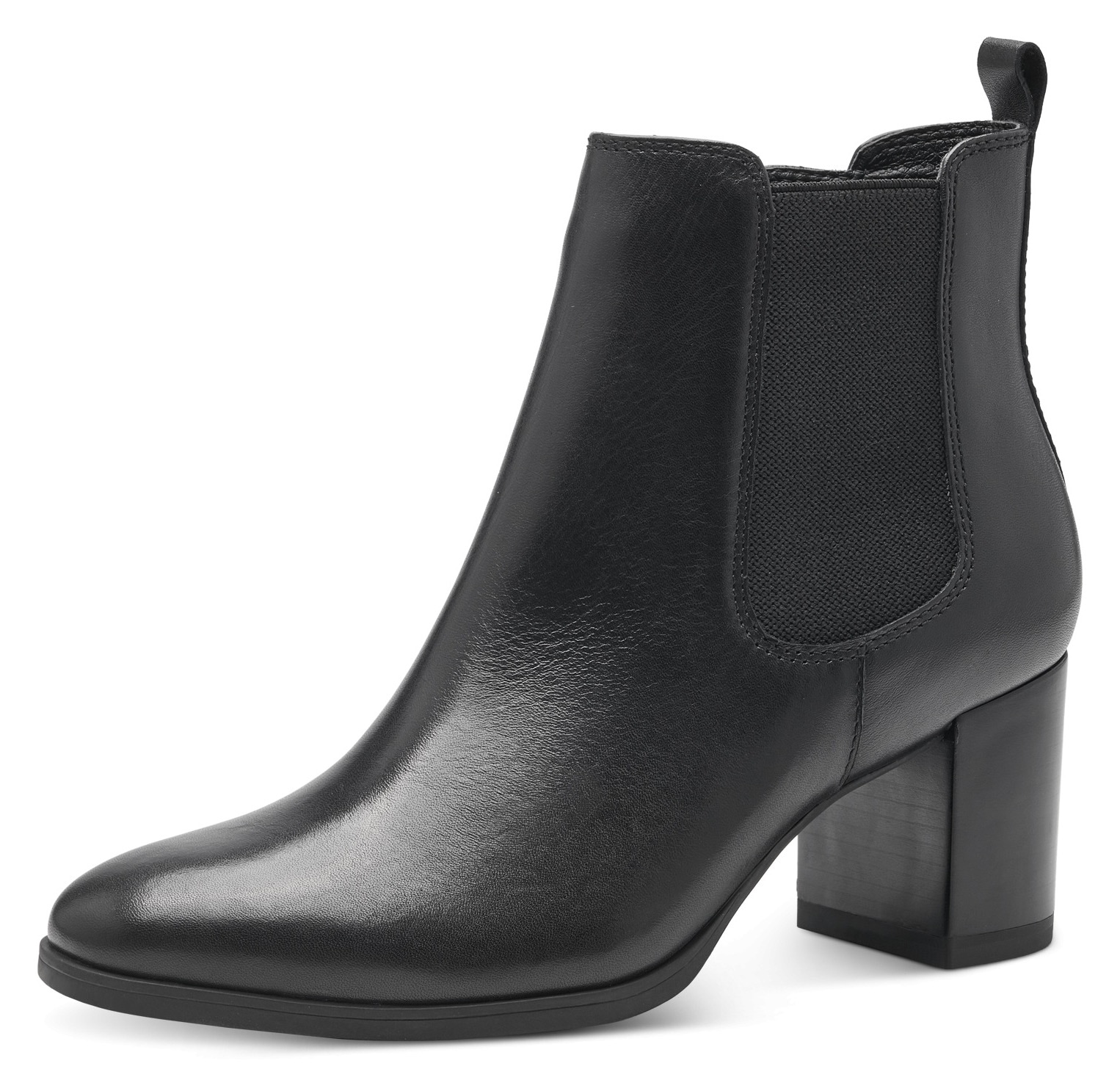 Chelseaboots, Blockabsatz, Herbstmode, Stiefelette mit Stretcheinsatz