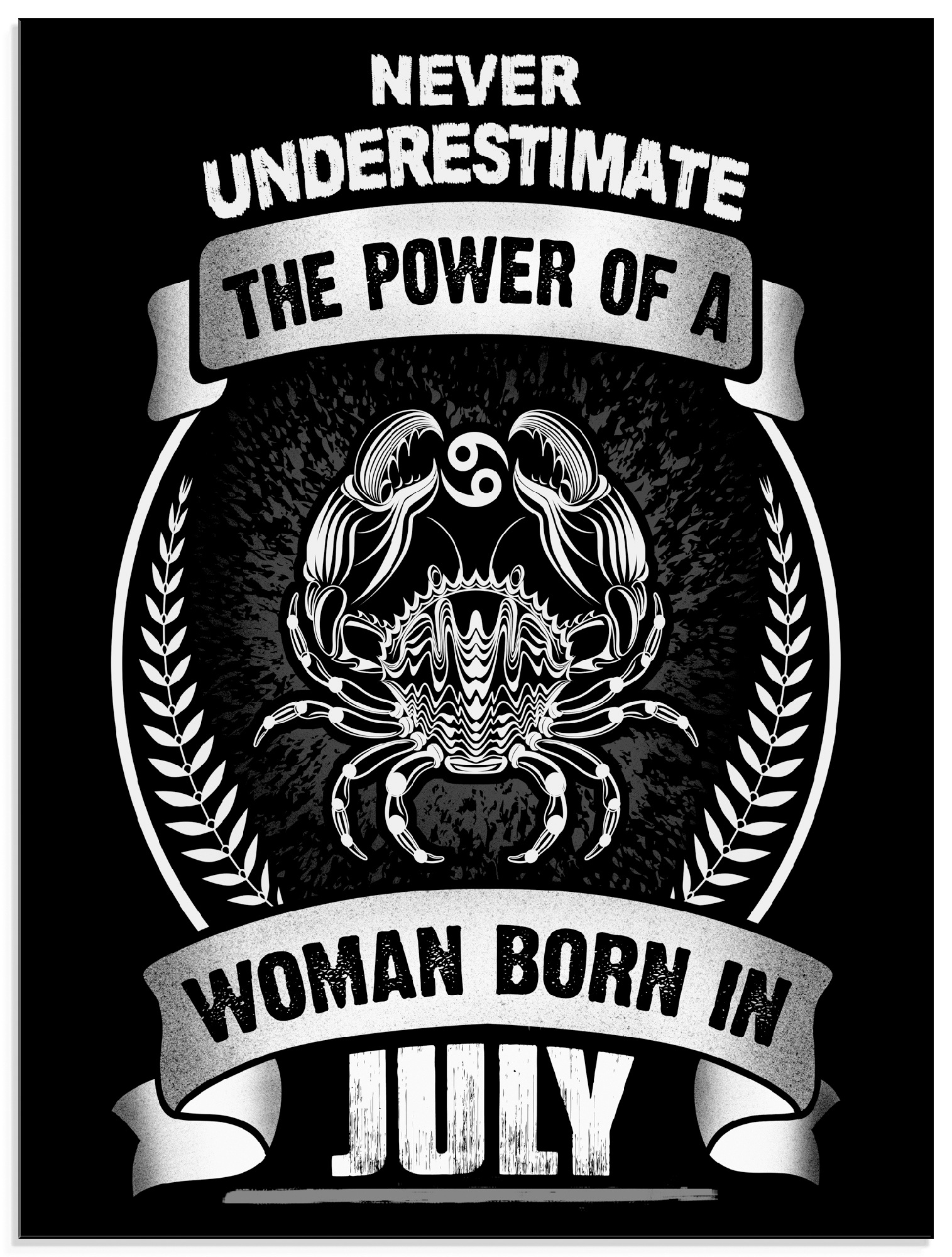 Image of Artland Glasbild »Sternzeichen Mottospruch Juli«, Sprüche & Texte, (1 St.) bei Ackermann Versand Schweiz