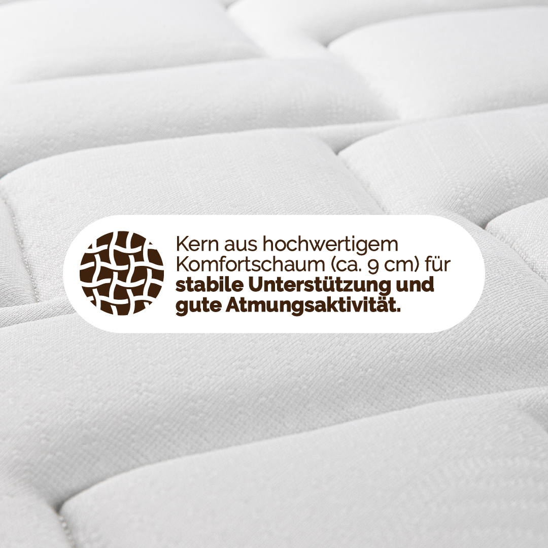 DI QUATTRO Matelas mousse confort »Matratze Caravan« 10 cm hoch Raumgewicht: 28 kg/m³ 1 cuis tlg. Matratze in verschiedenen Grössen erhältlich, atmungsaktive Matratze