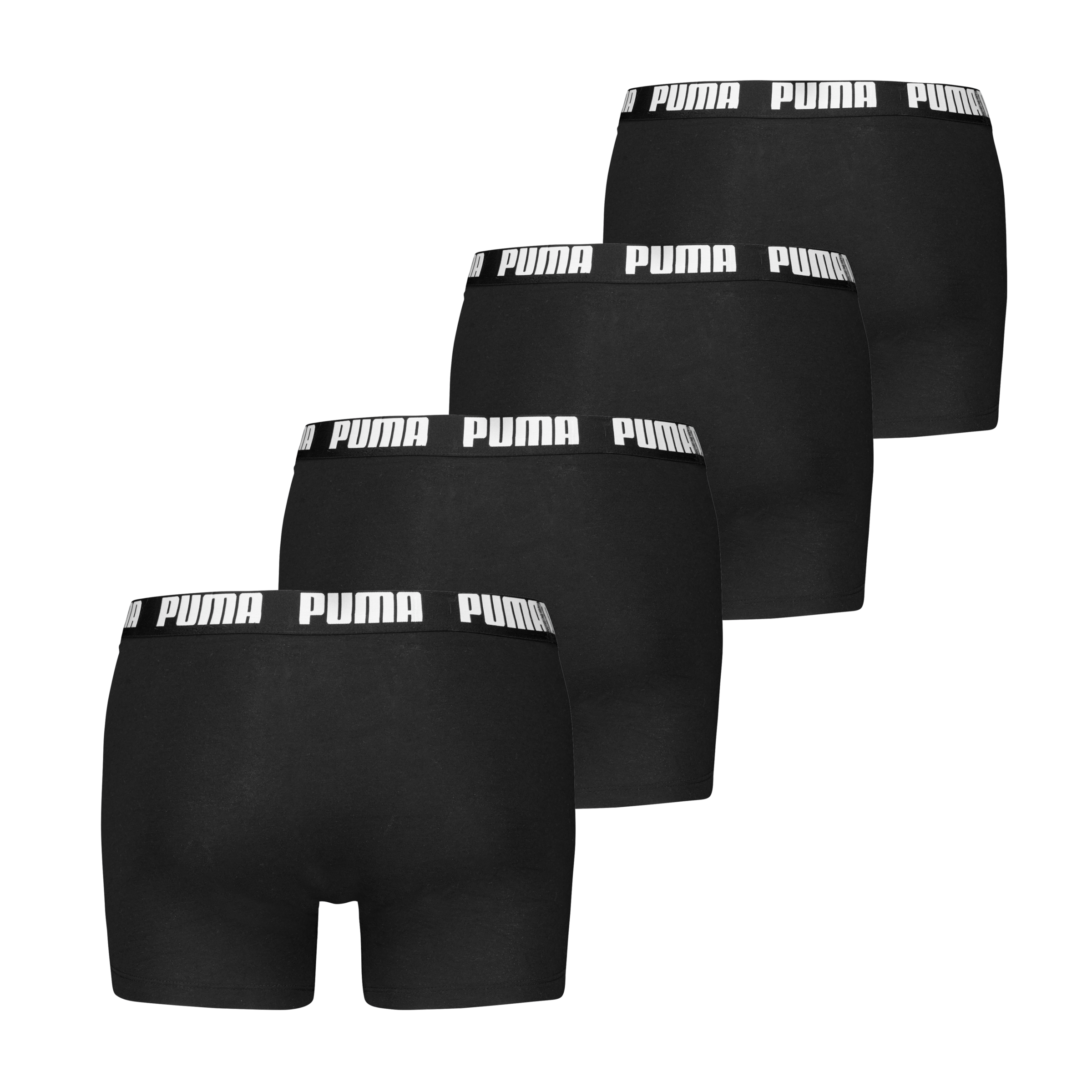 PUMA Boxershorts »PUMA MEN EVERYDAY BOXER 4P ECOM«, (Packung, 4er Pack), mit breitem Logo-Webbund