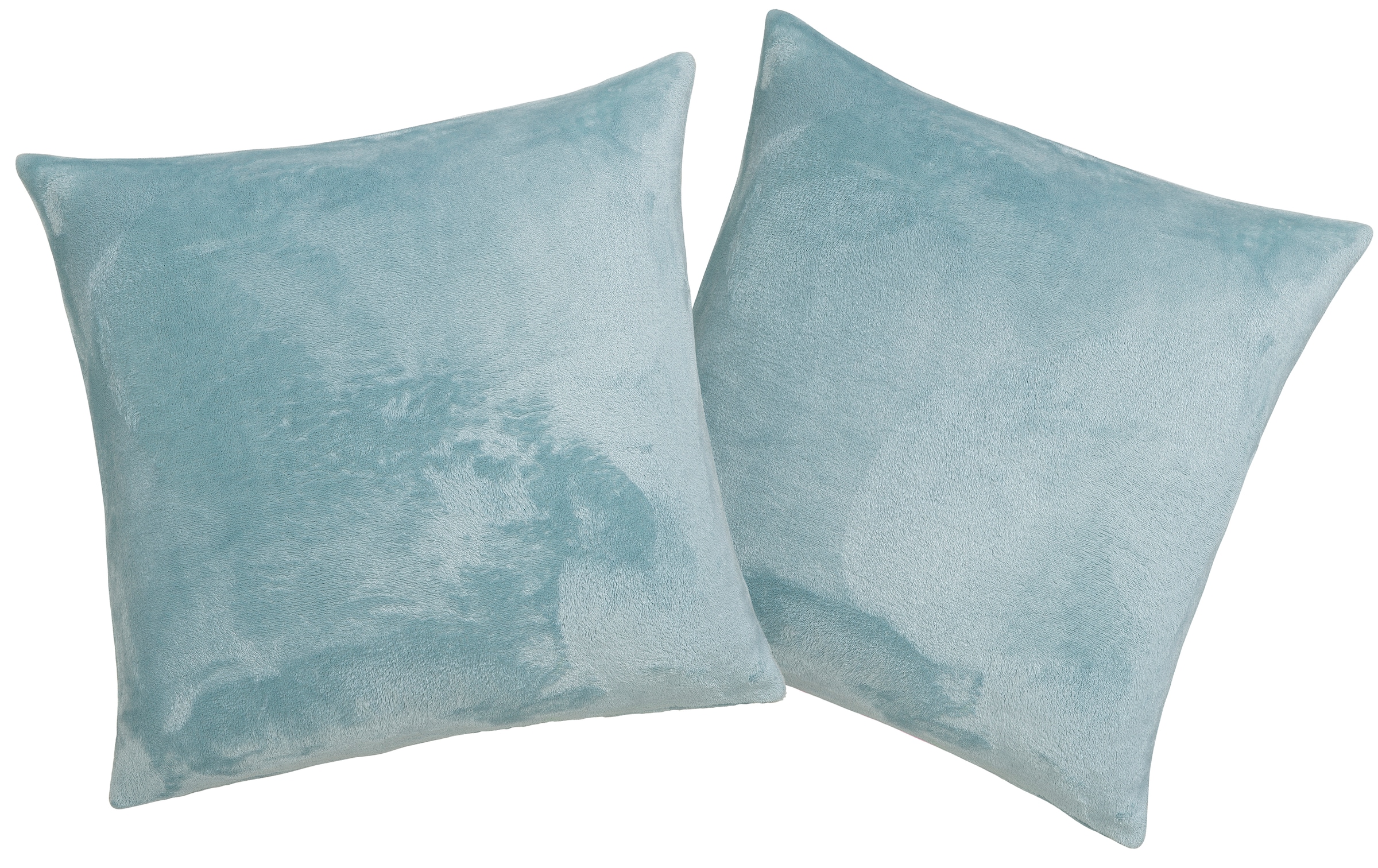 my home Dekokissen »Jil« aus super weichem Kuschelfleece, Kissenhüllen ohne Füllung, 2 Stück