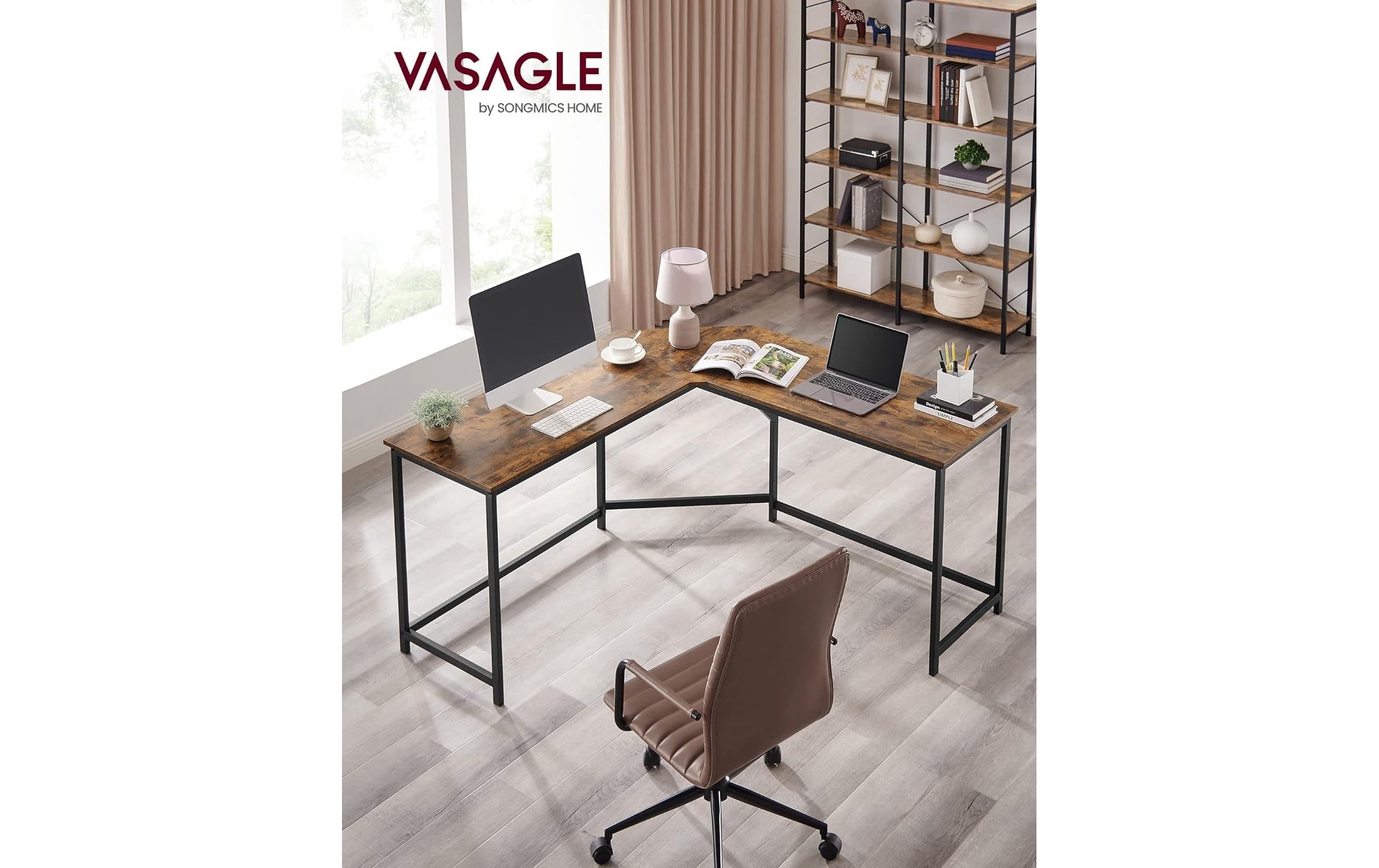 VASAGLE Schreibtisch »L-förmig 140 x 140 cm«