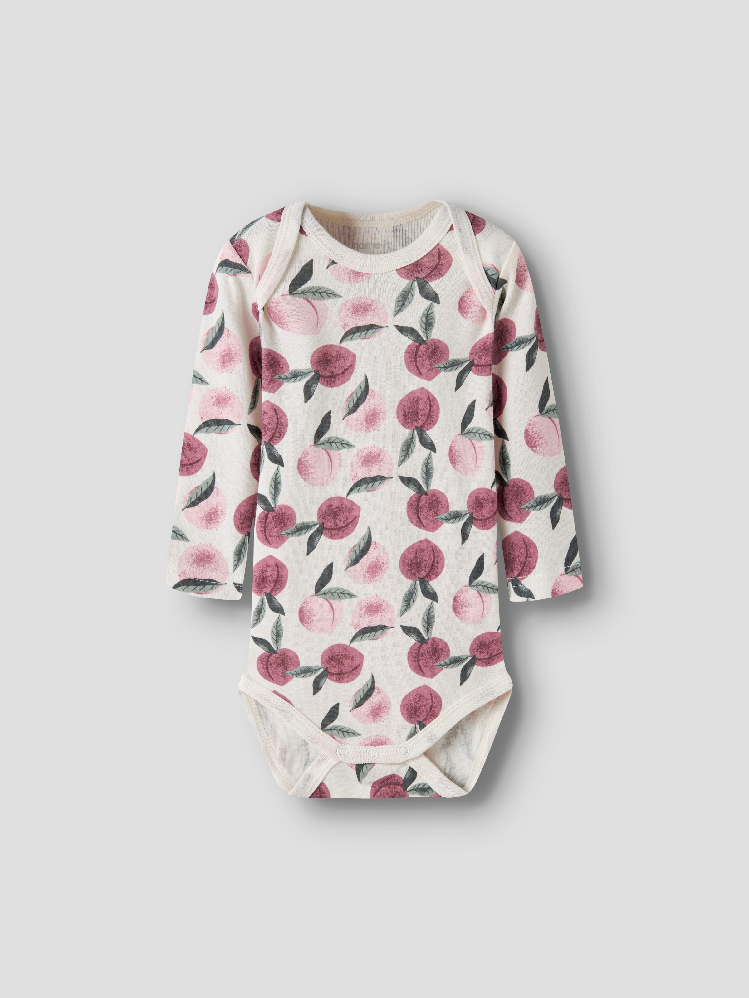 Name It Body à manches longues »NBFBODY 3P LS PEACHES NOOS« Paquet, 3 Coton, lot de 3