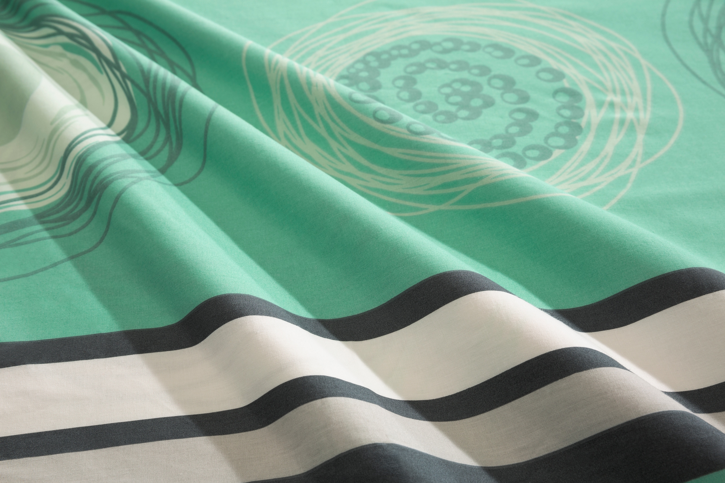 BIERBAUM Linge de lit »Florielle« 2 cuis tlg. in Gr. 135x200 oder 155x220 cm, 100% Baumwolle, Kreise