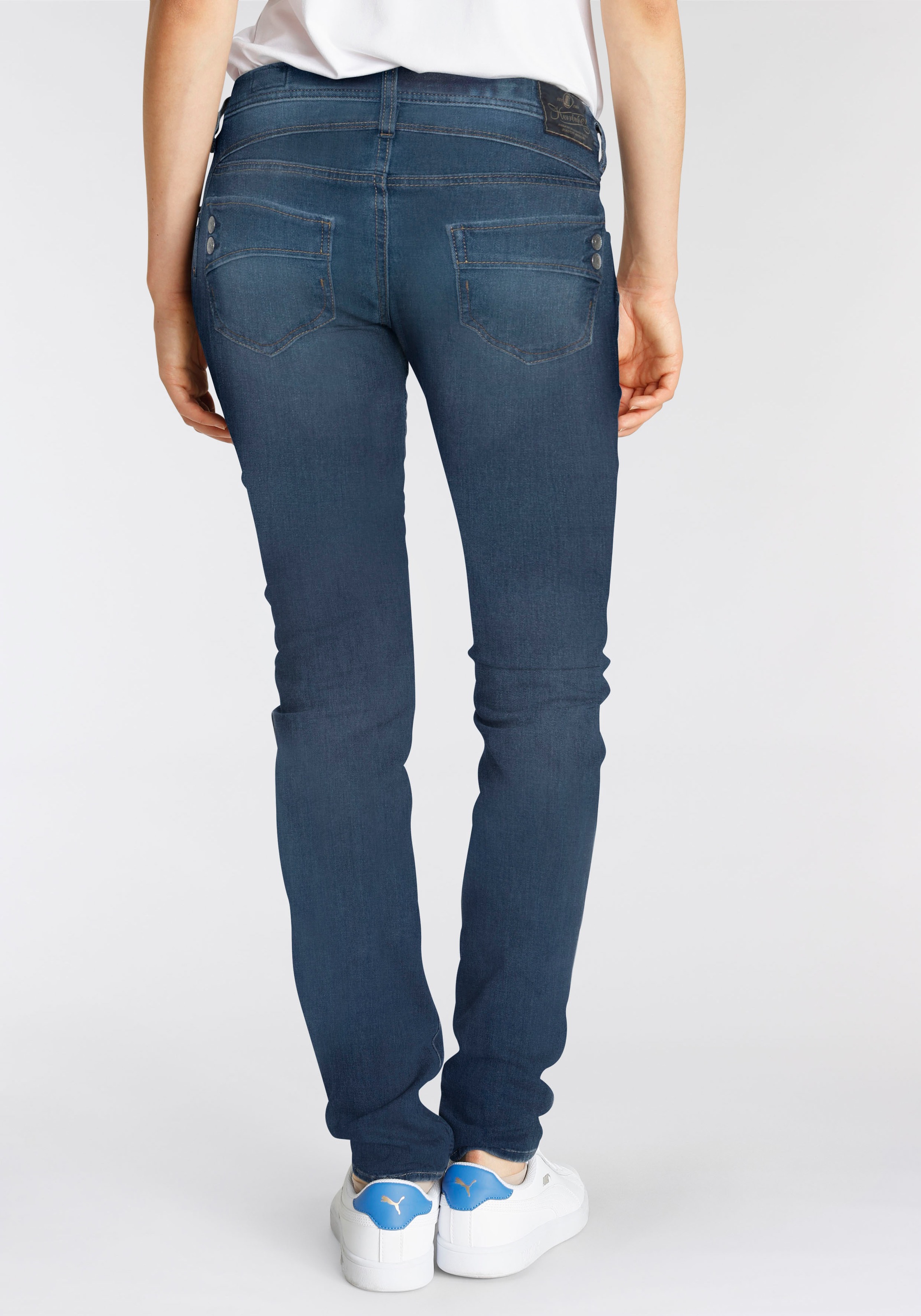 Image of Herrlicher Slim-fit-Jeans »PIPER SLIM REUSED DENIM«, Low Waist mit ultimativem Tragekomfort bei Ackermann Versand Schweiz