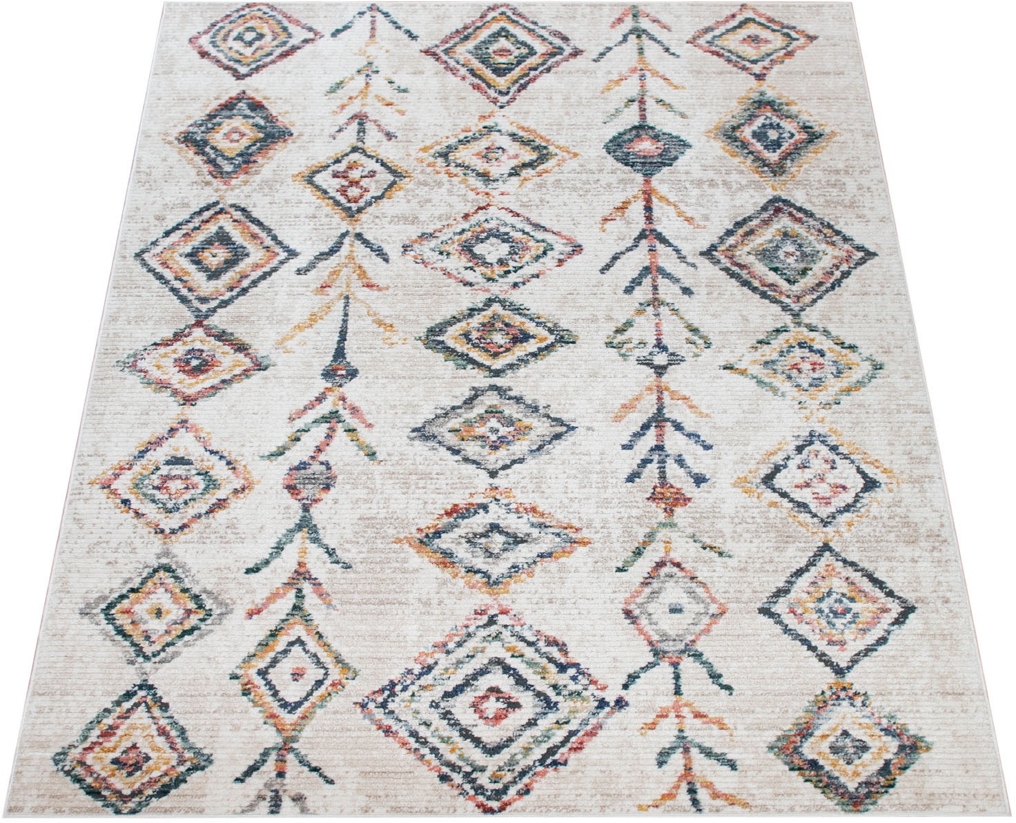 Image of Paco Home Teppich »Kayacik 578«, rechteckig, 8 mm Höhe, Kurzflor, Rauten Muster, ideal im Wohnzimmer & Schlafzimmer bei Ackermann Versand Schweiz