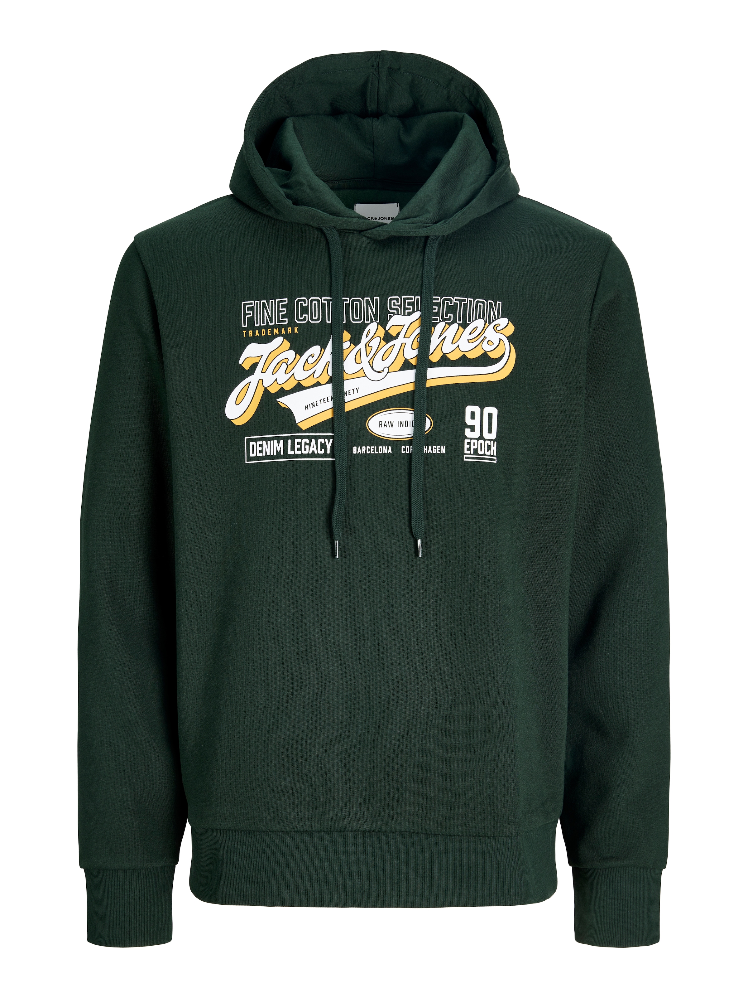 Jack & Jones PlusSize Sweat à capuche »JJELOGO SWEAT HOOD 2 COL AW26 SN PLS«, mélange coton, coupe normale
