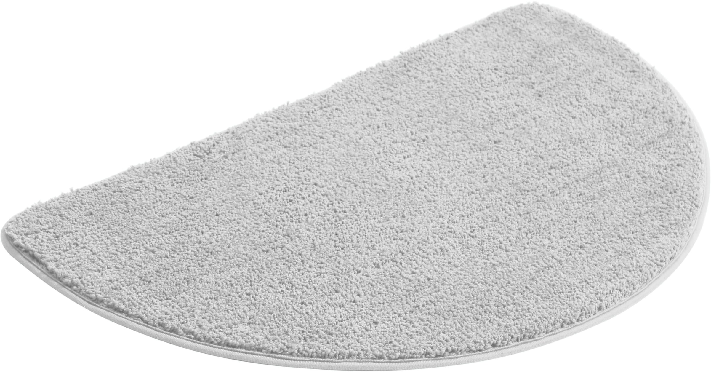 my home Badematte »Regona, Badteppich, Badvorleger, Badezimmer Teppich«, rutschhemmend beschichtet, fussbodenheizungsgeeignet-schnell trocknend-strapazierfähig, Uni Farben, besonders weich, als rechteckig und halbrund erhältlich