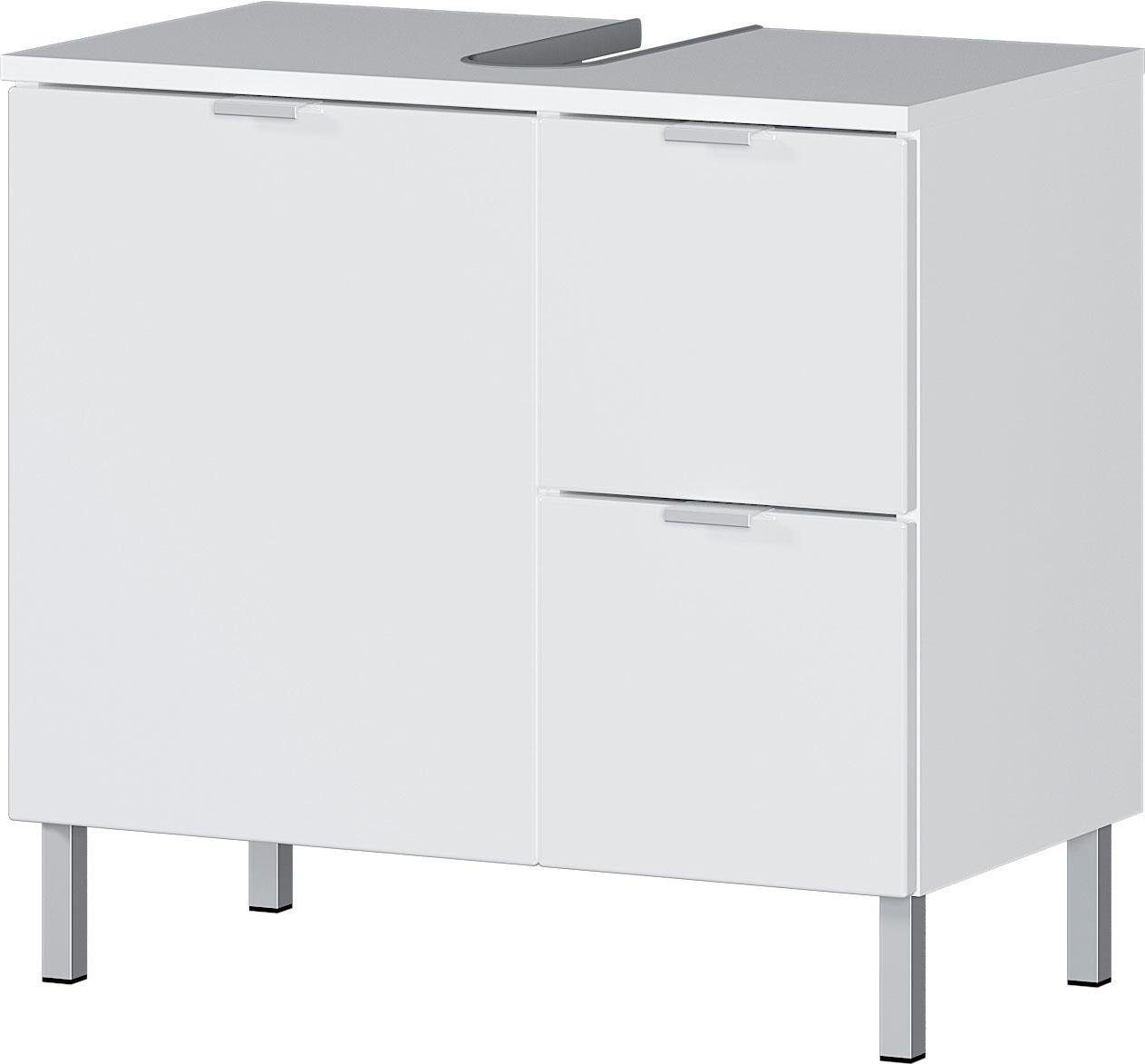Image of GERMANIA Waschbeckenunterschrank "GW-Mauresa" in 2 Breiten, mit Schublade (+ Klappe), Soft-Close, Made in Germany