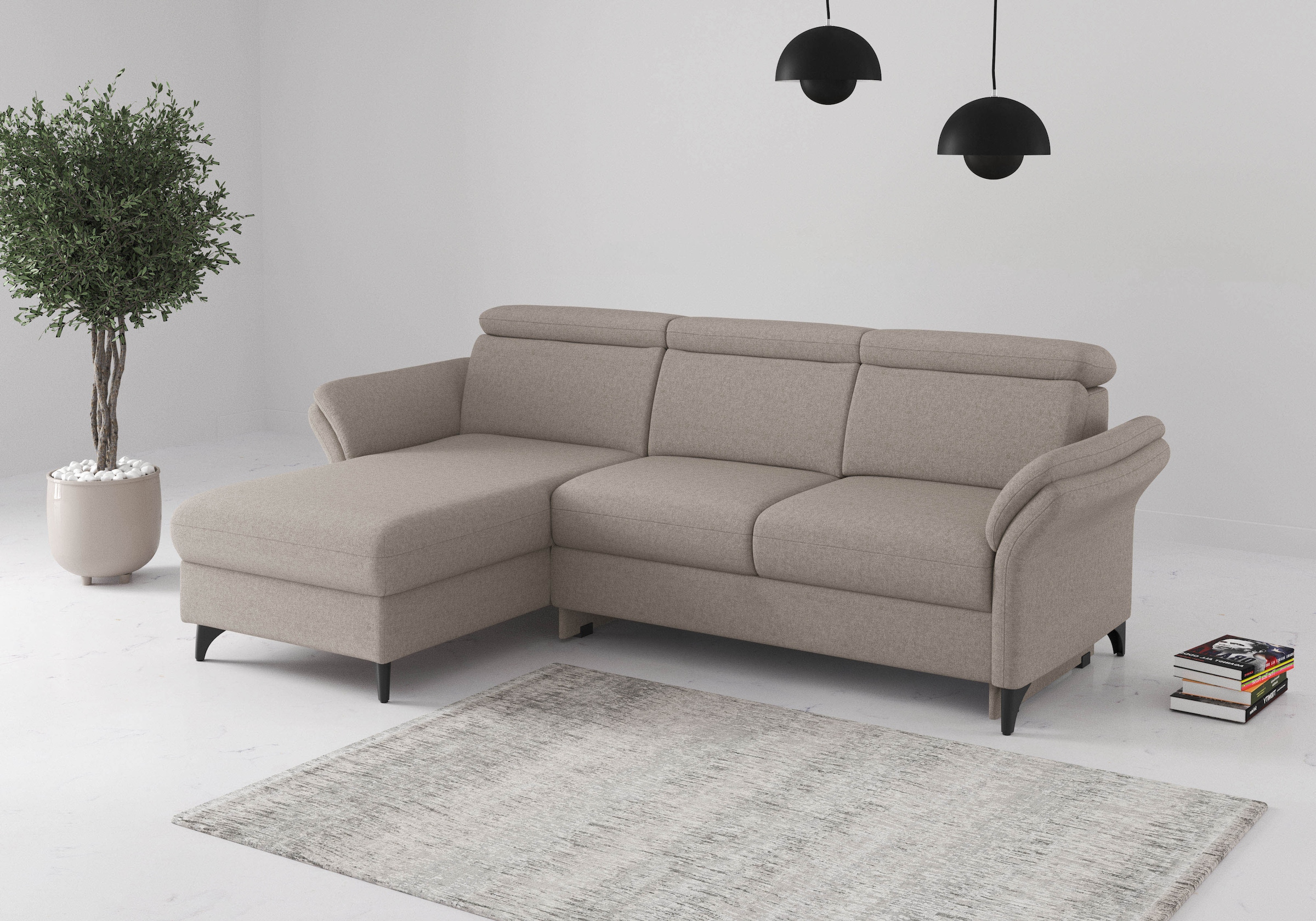 Image of sit&more Ecksofa "Glendale, L-Form" inkl. Kopfteilverstellung, wahlweise mit Vorziehsitz und Bettkasten