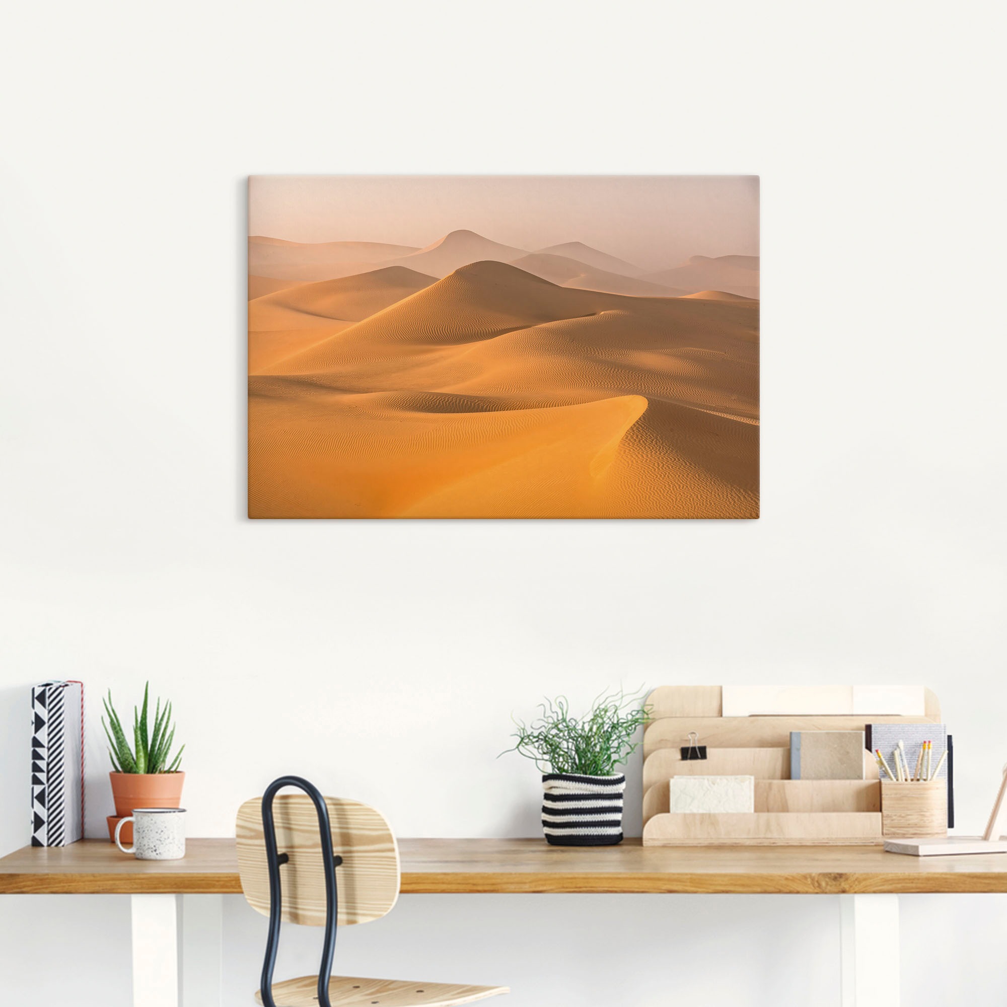 Artland Wandbild »Nebel in der Rub al Khali Wüste«, Wüstenbilder, (1 St.), als Alubild, Outdoorbild, Leinwandbild in verschied. Grössen