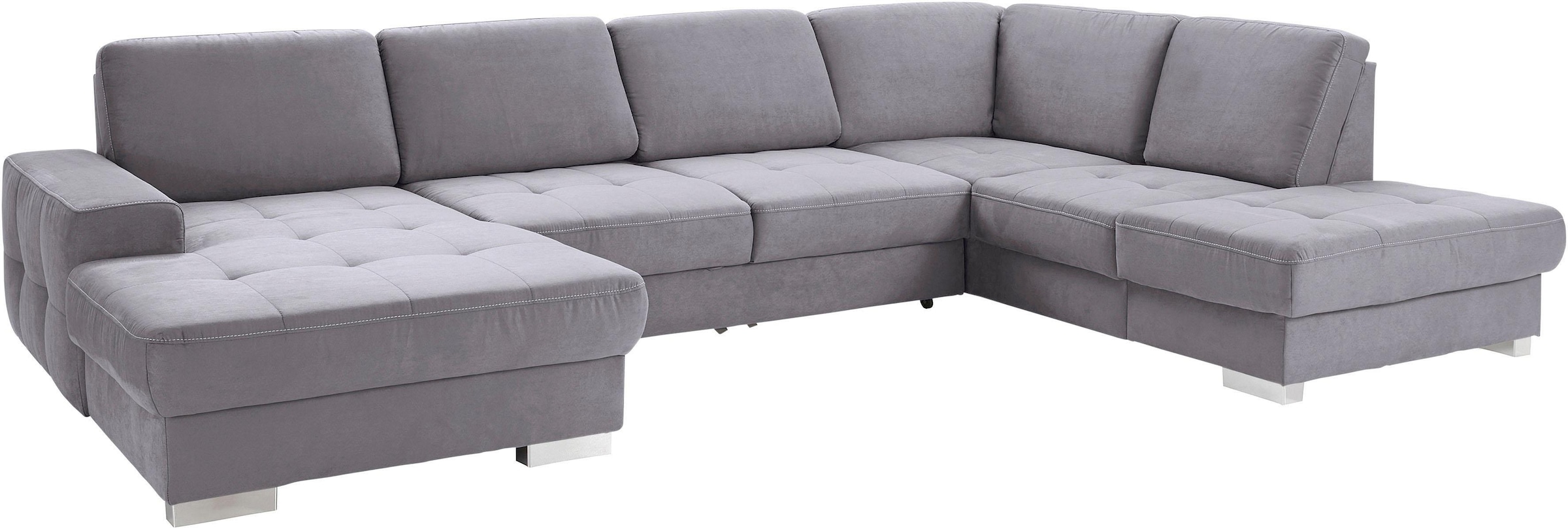 sit&more Paysage de salon »Santorini U-Form« mit Federkern und Sitztiefenverstellung, wahlweise mit Bettfunktion