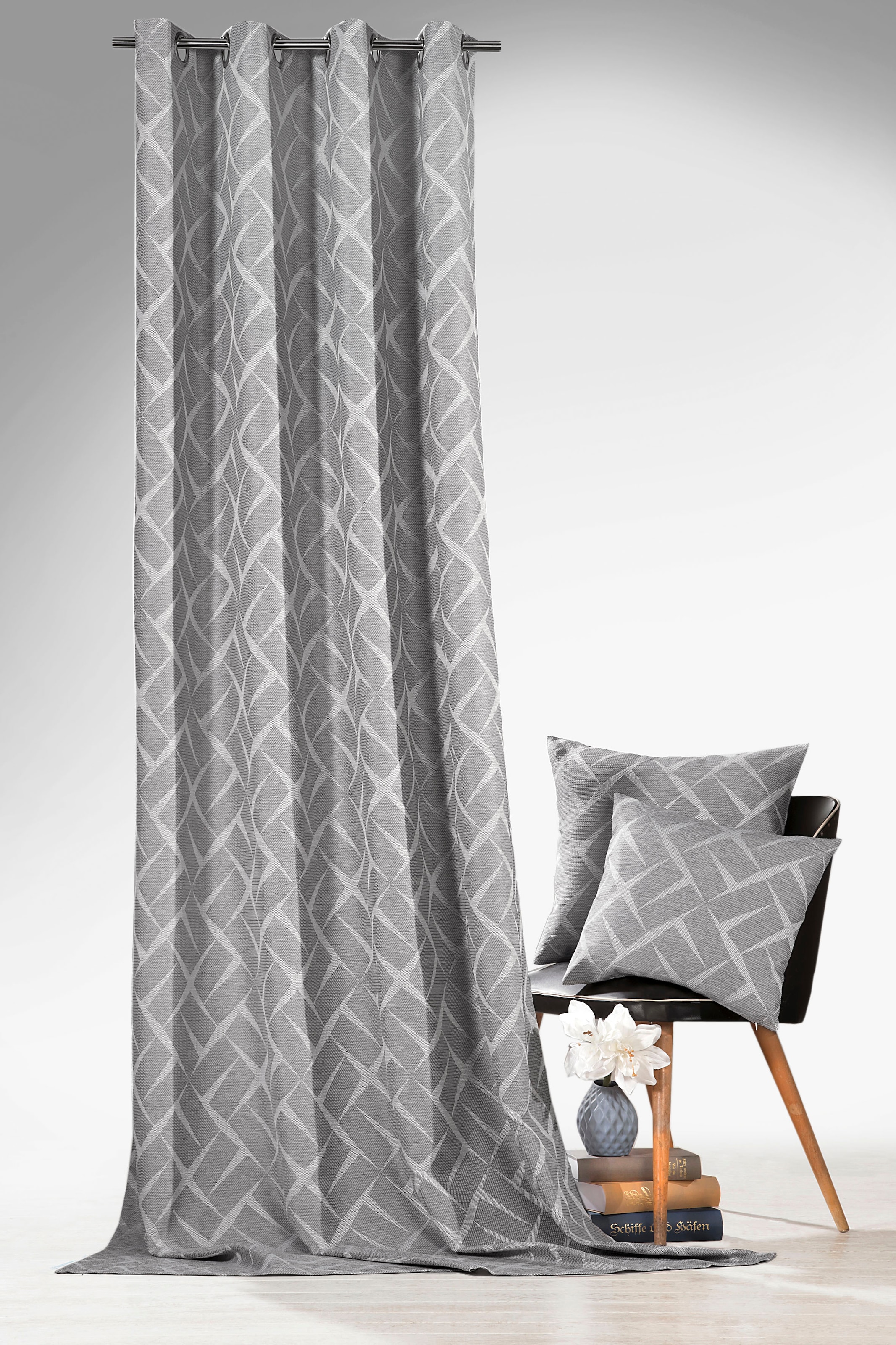 Weckbrodt Vorhang »Jasper«, (1 St.), blickdicht, Jacquard, strukturierte Oberfläche, mit tollem 3D Effekt
