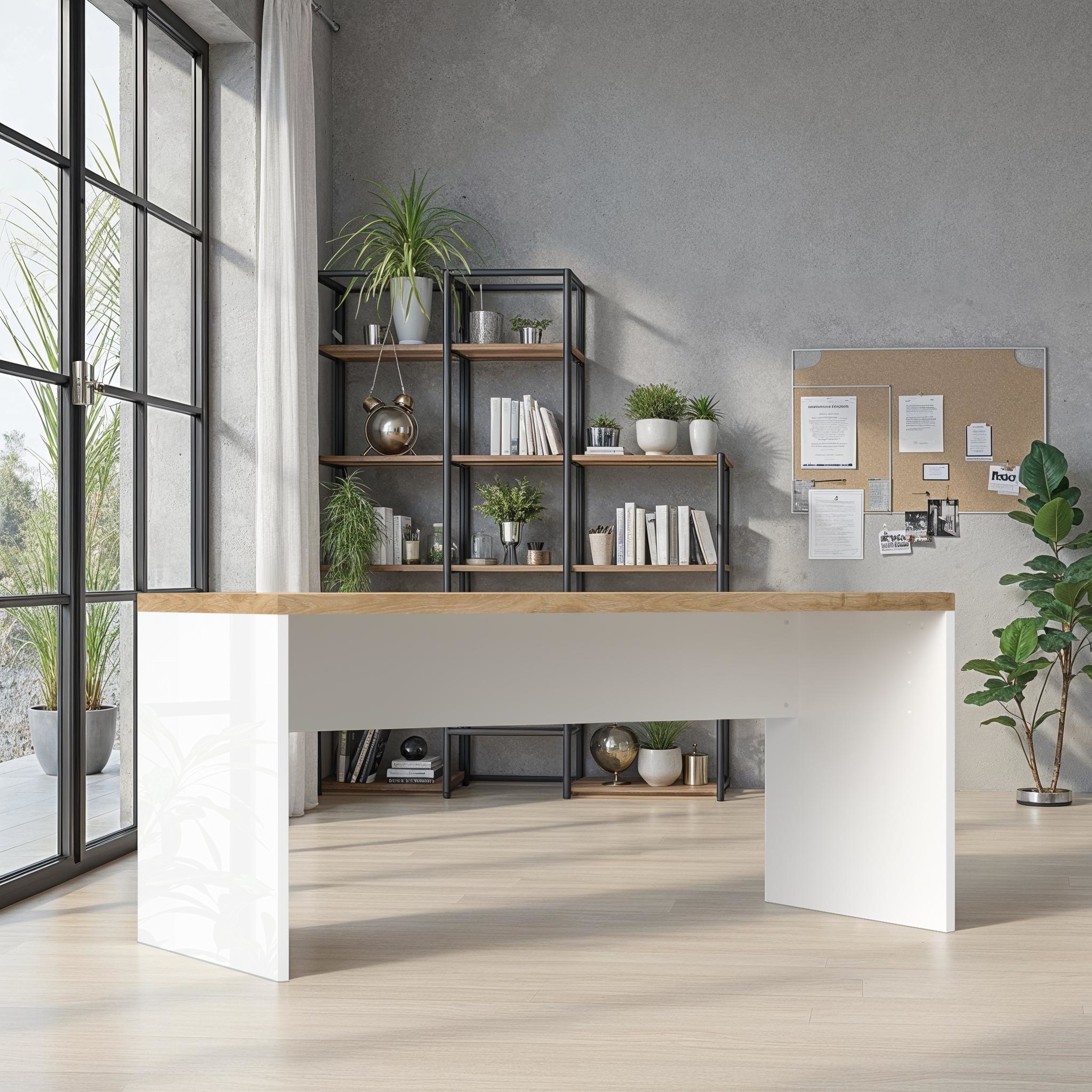 Home affaire Bureau »Easy, Computertisch – 38 mm Platte, perfekt fürs Büro & Homeoffice« Largeur 160 cm, en 2 tailles, extensible en option